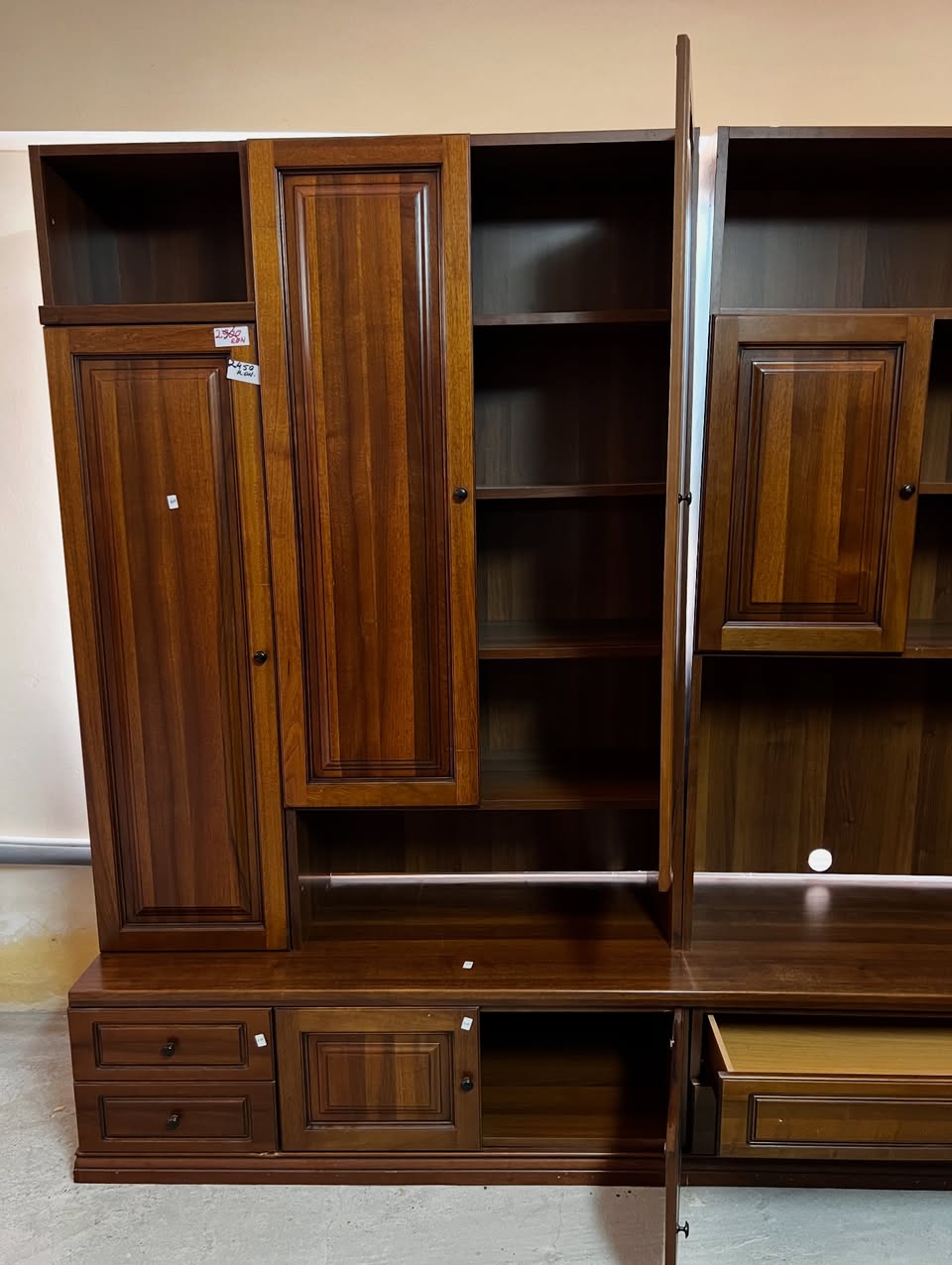 Bibliotecă modulară din lemn masiv sh de calitate italiană R-111 - imagine 5