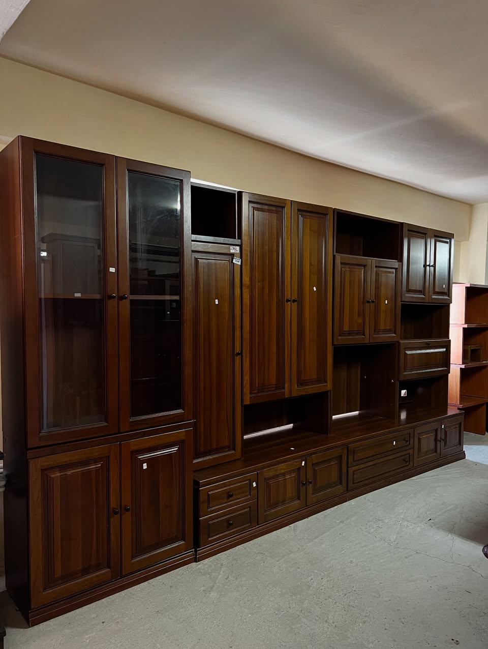 Bibliotecă modulară din lemn masiv sh de calitate italiană R-111 - imagine 2