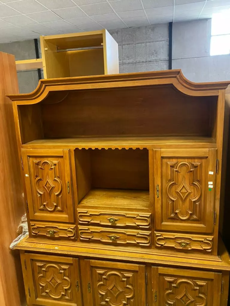 Mobilier rustic lemn masiv sculptat sh de calitate italiana R-765 - imagine 6