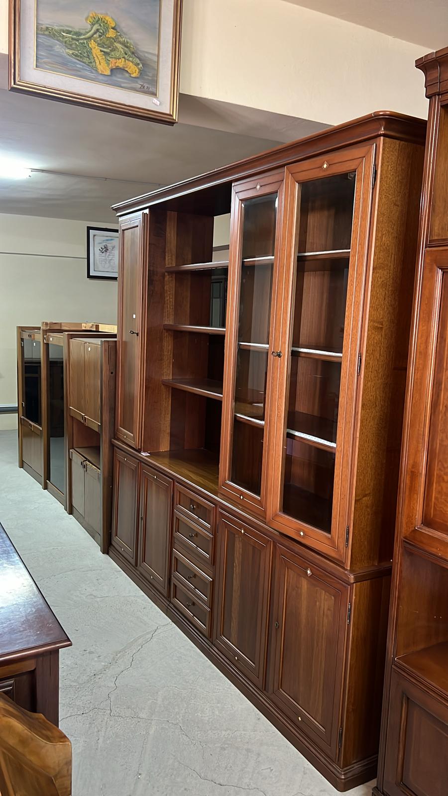 Bibliotecă din lemn masiv sh de calitate italiană R-79 - imagine 3