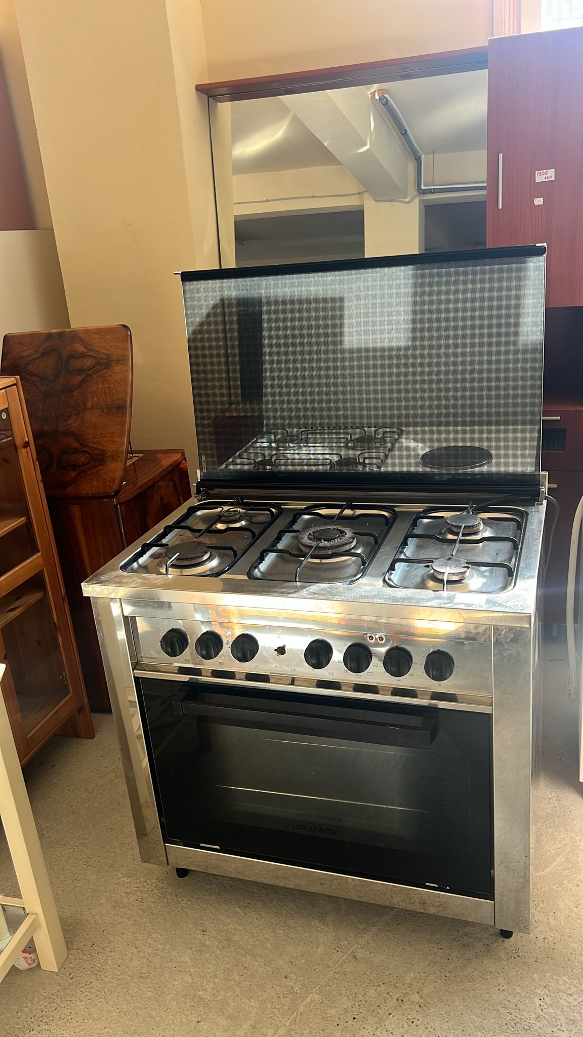 Aragaz inox cu cuptor incorporat 90 cm R-720 - imagine 3