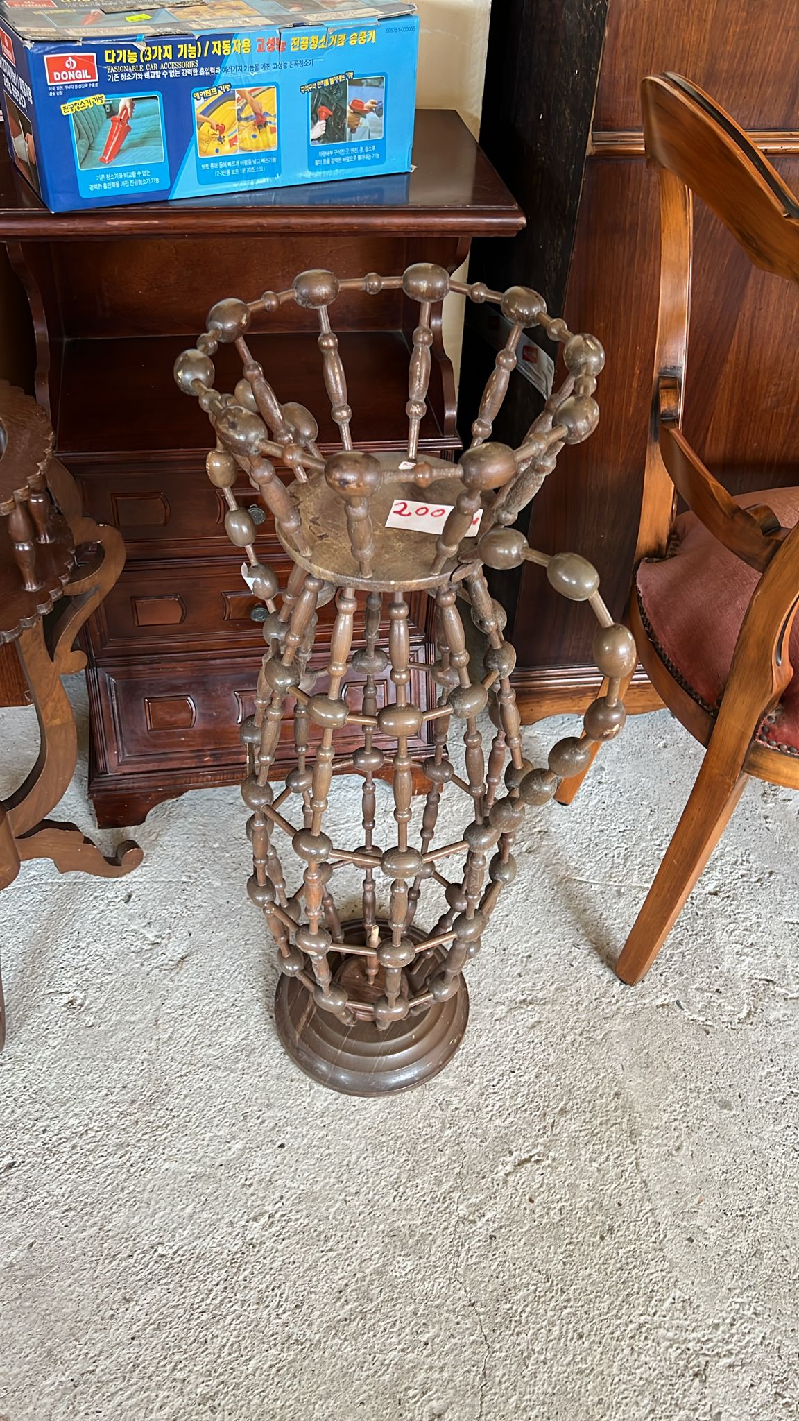 Stativ vintage din lemn sh de calitate italiana R-738