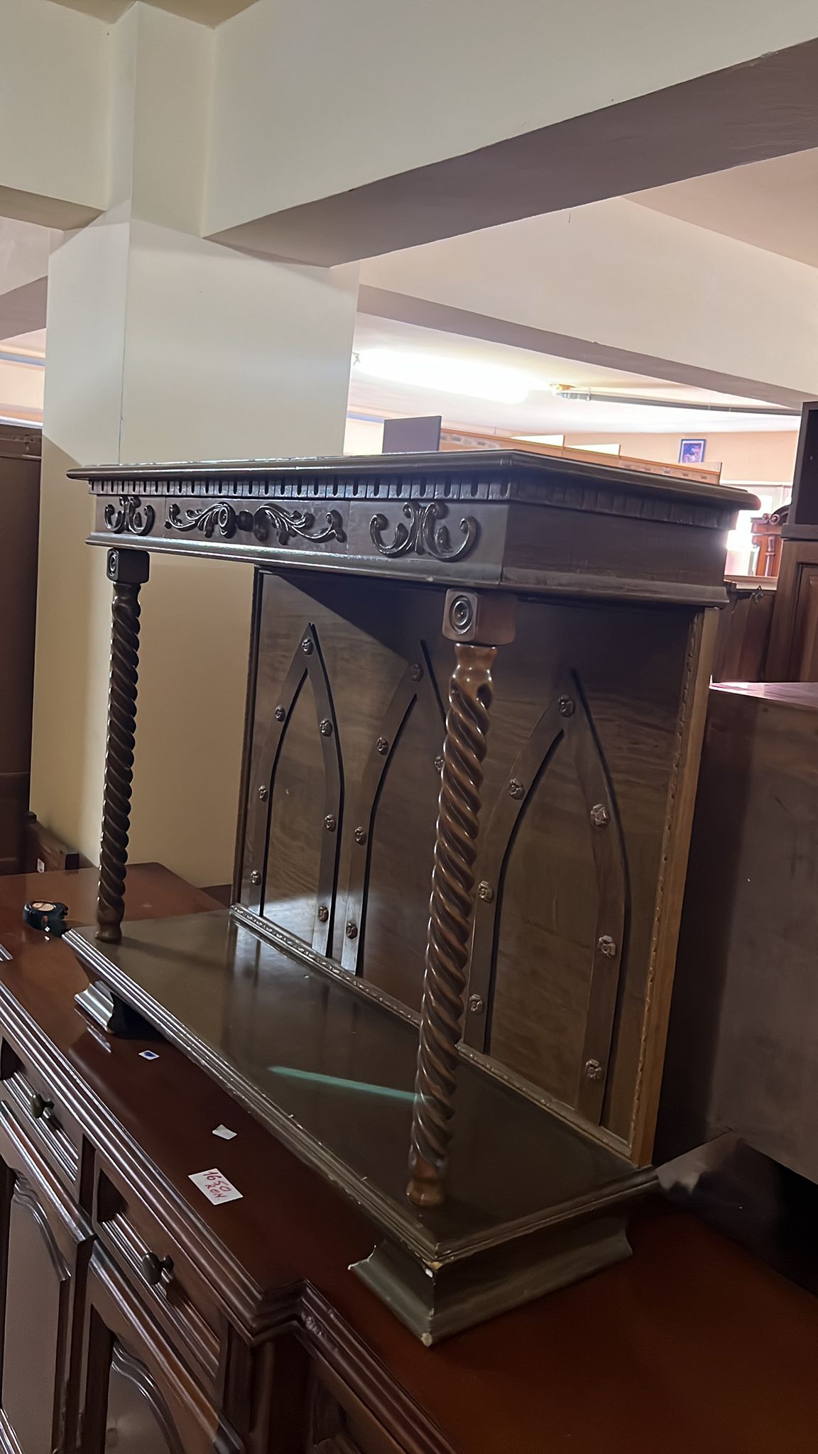Mobilier cu detalii sculptate din lemn sh de calitate italiana R-754 - imagine 5