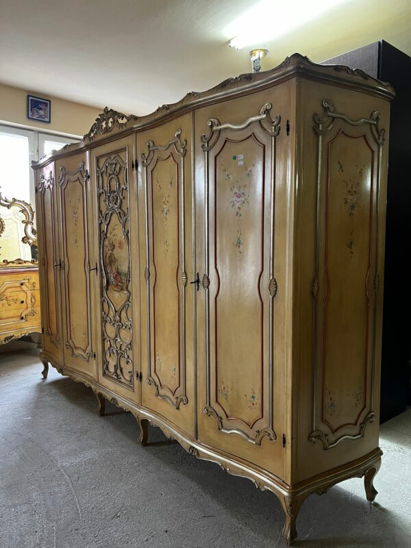 Dormitor Barocco Veneziano pictat manual sh de calitate italiana R-797 - imagine 15