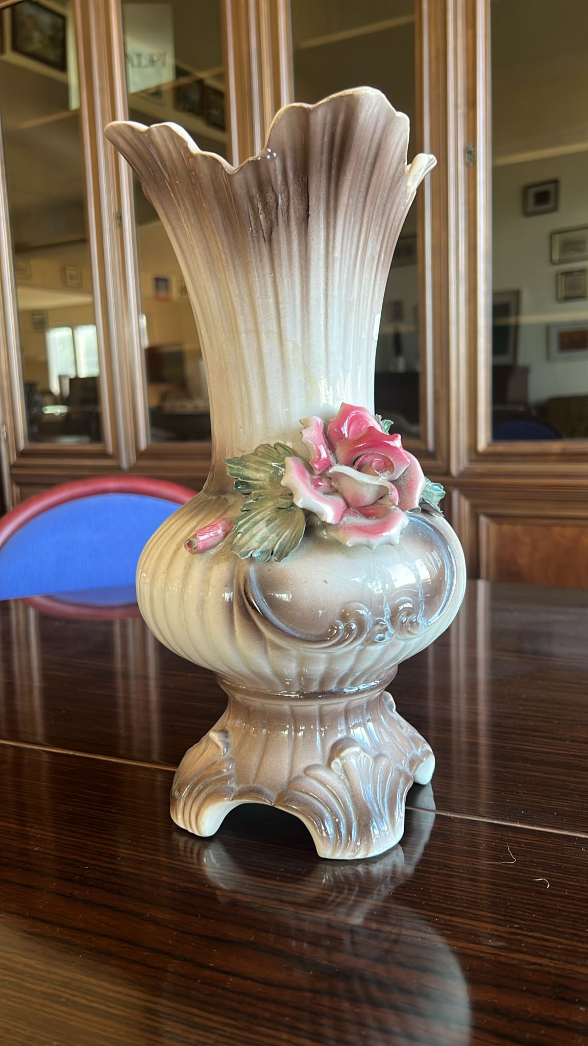 Vază decorativă ceramică vintage sh de calitate italiana R-146