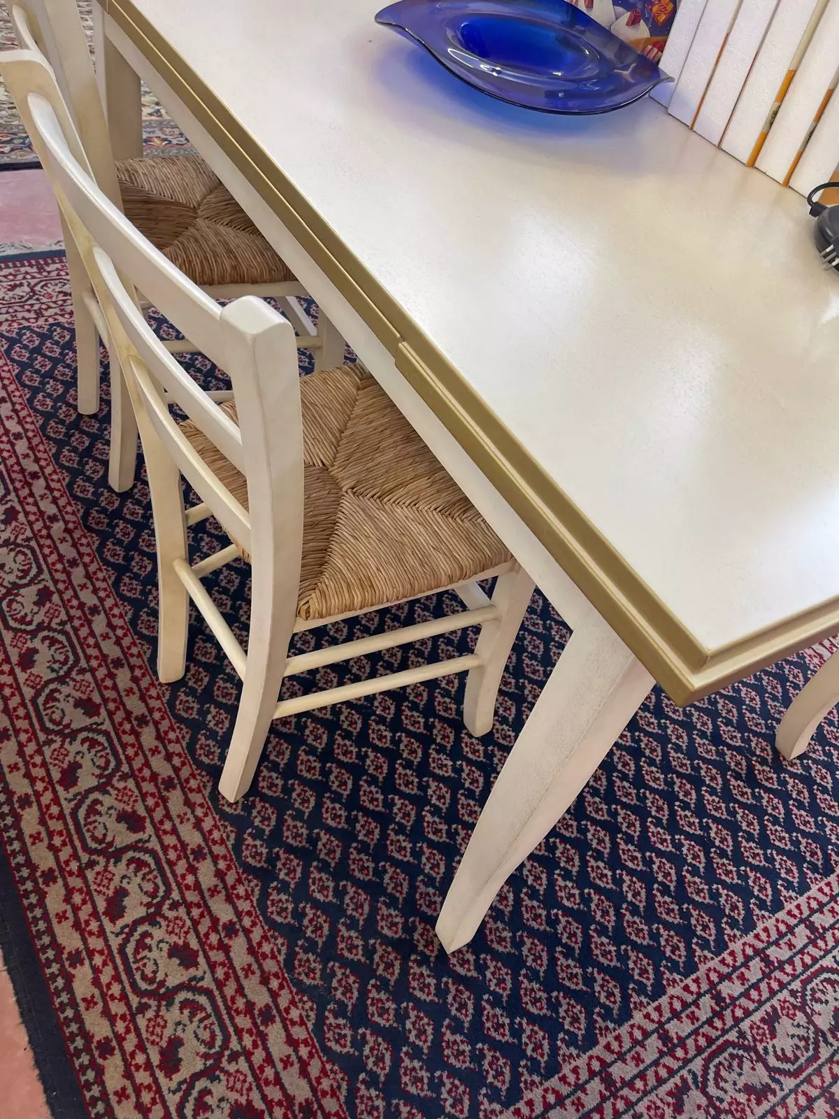 Sufragerie completă colecție Capri Gold cu vitrină, masă și scaune, made in italy R-912 - imagine 4