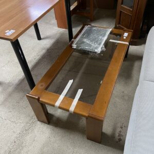 Masuta de lemn cu sticla made in italy R-1024