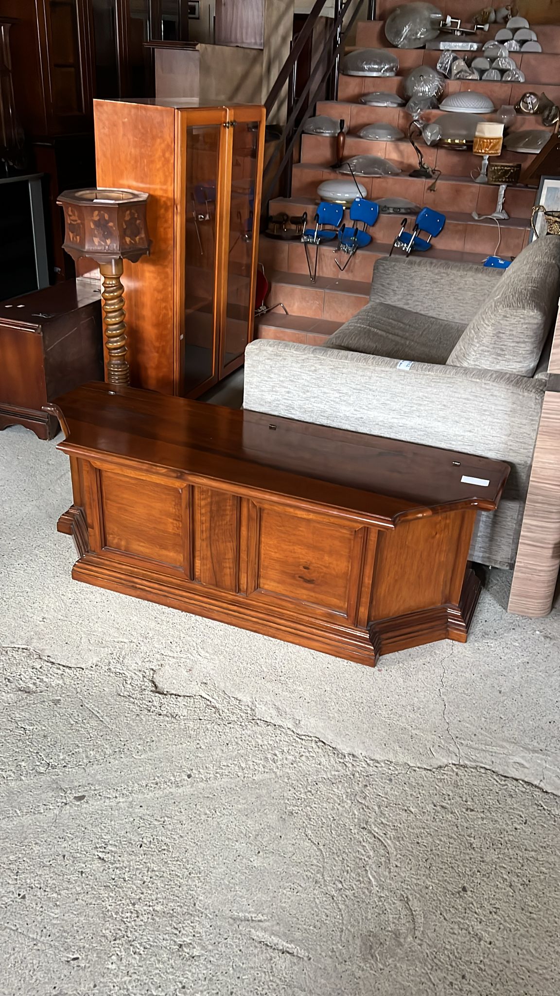 Cufăr vintage din lemn NOU de calitate italiană S 2996 - imagine 4