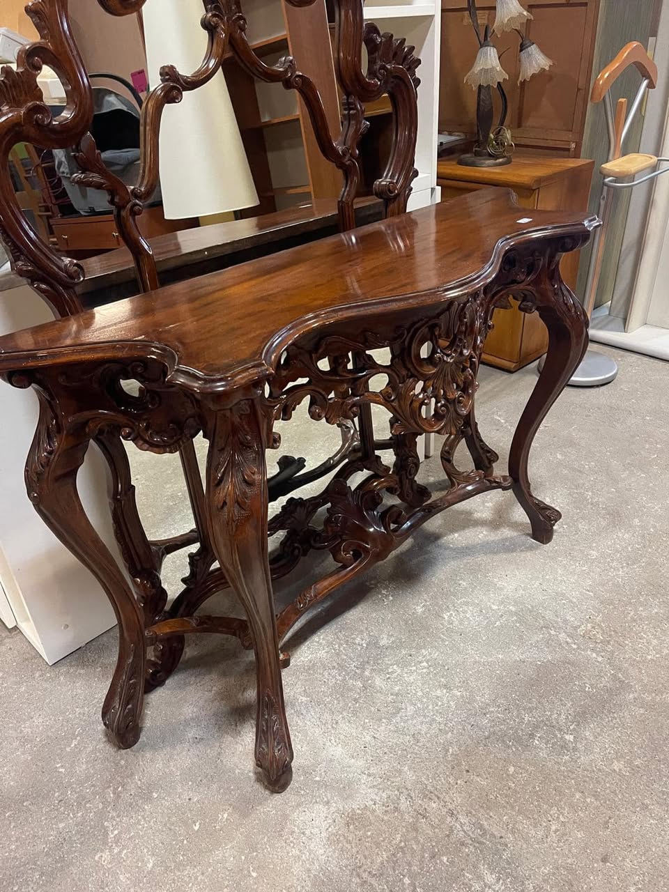 Consolă baroc cu oglindă sh de calitate italiană S3112 - imagine 3