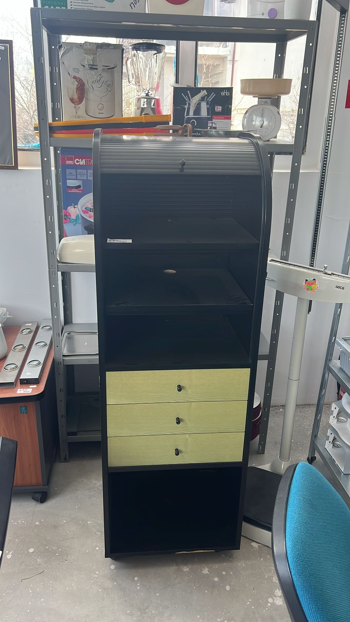 Dulap organizator negru cu sertare nou de calitate italiană S 3170 - imagine 2