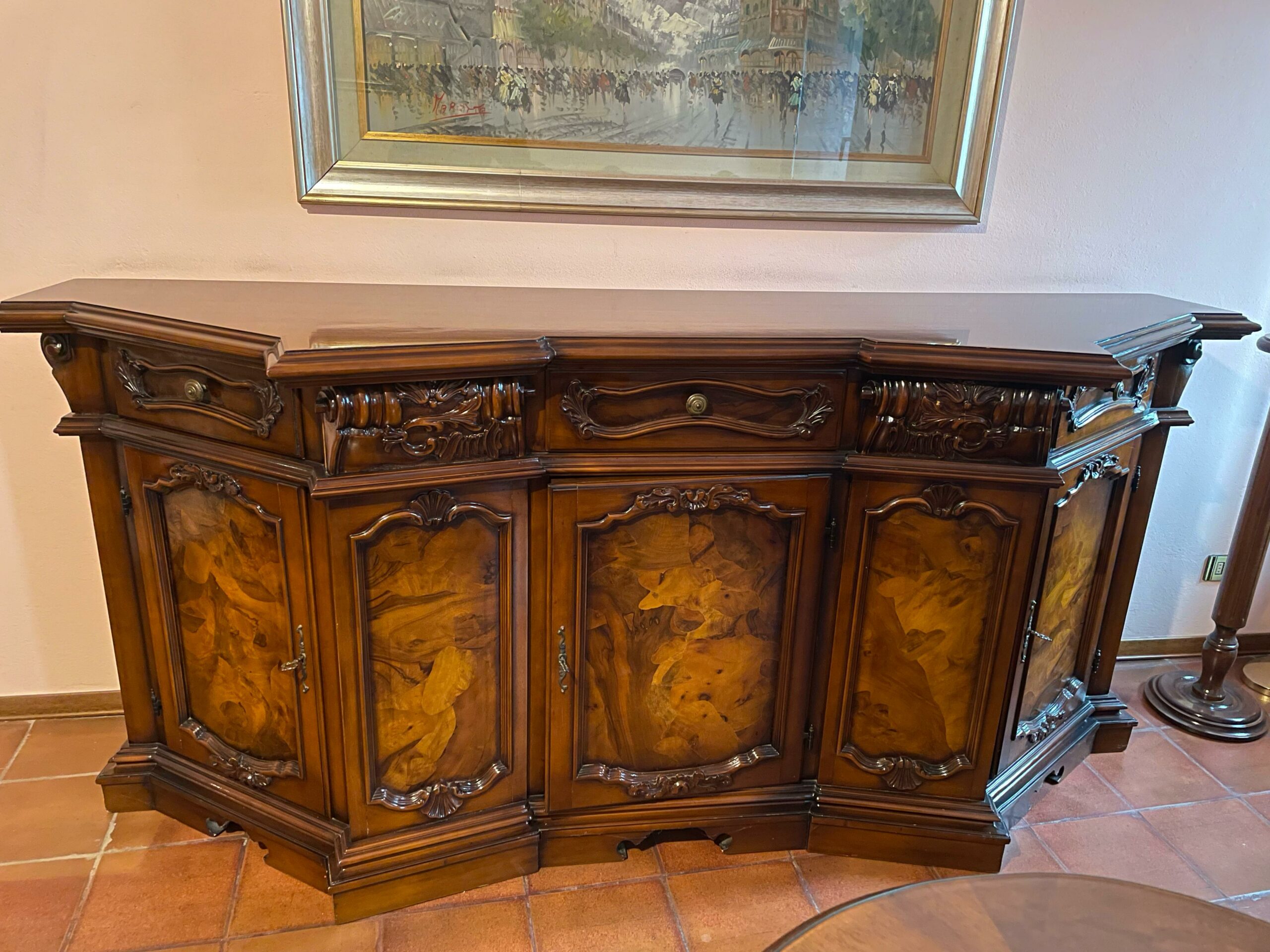 Bufet vintage din lemn S-3164 sh de calitate italiană - imagine 2