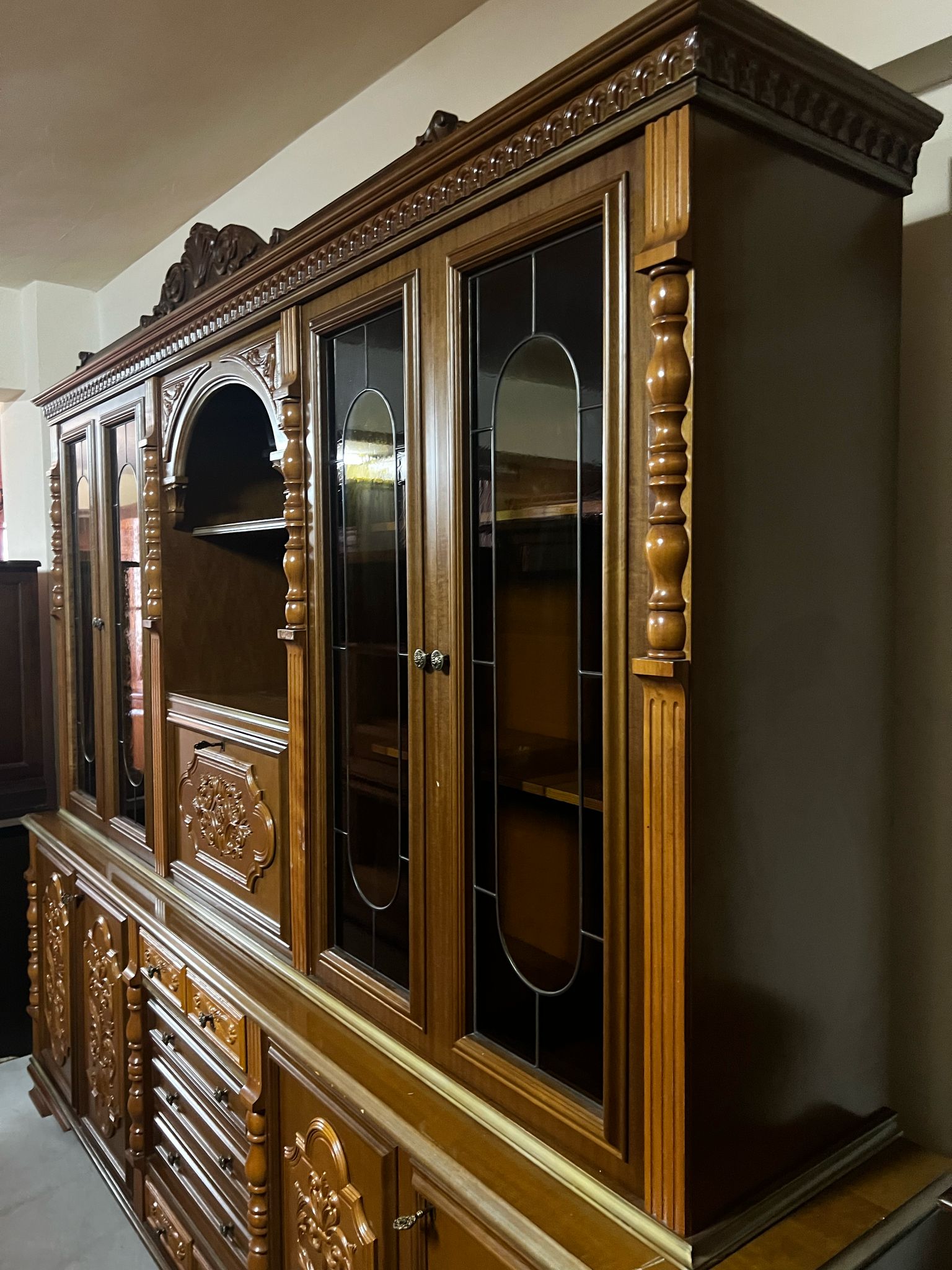 Bibliotecă din lemn masiv sh de calitate italiană S 3200 - imagine 3