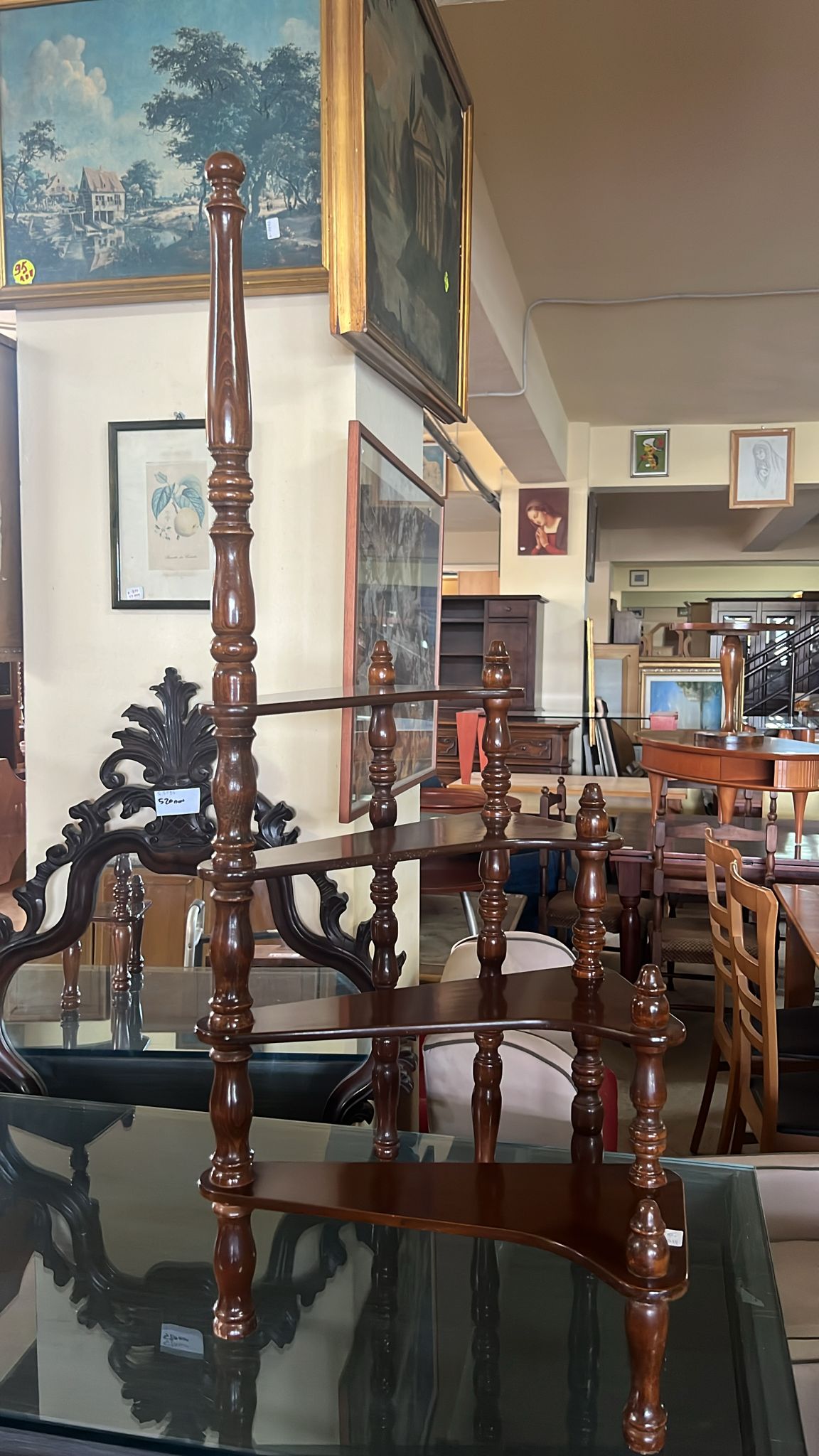 Etajeră din lemn masiv S 3676 de calitate italiana nouă din showroom - imagine 4