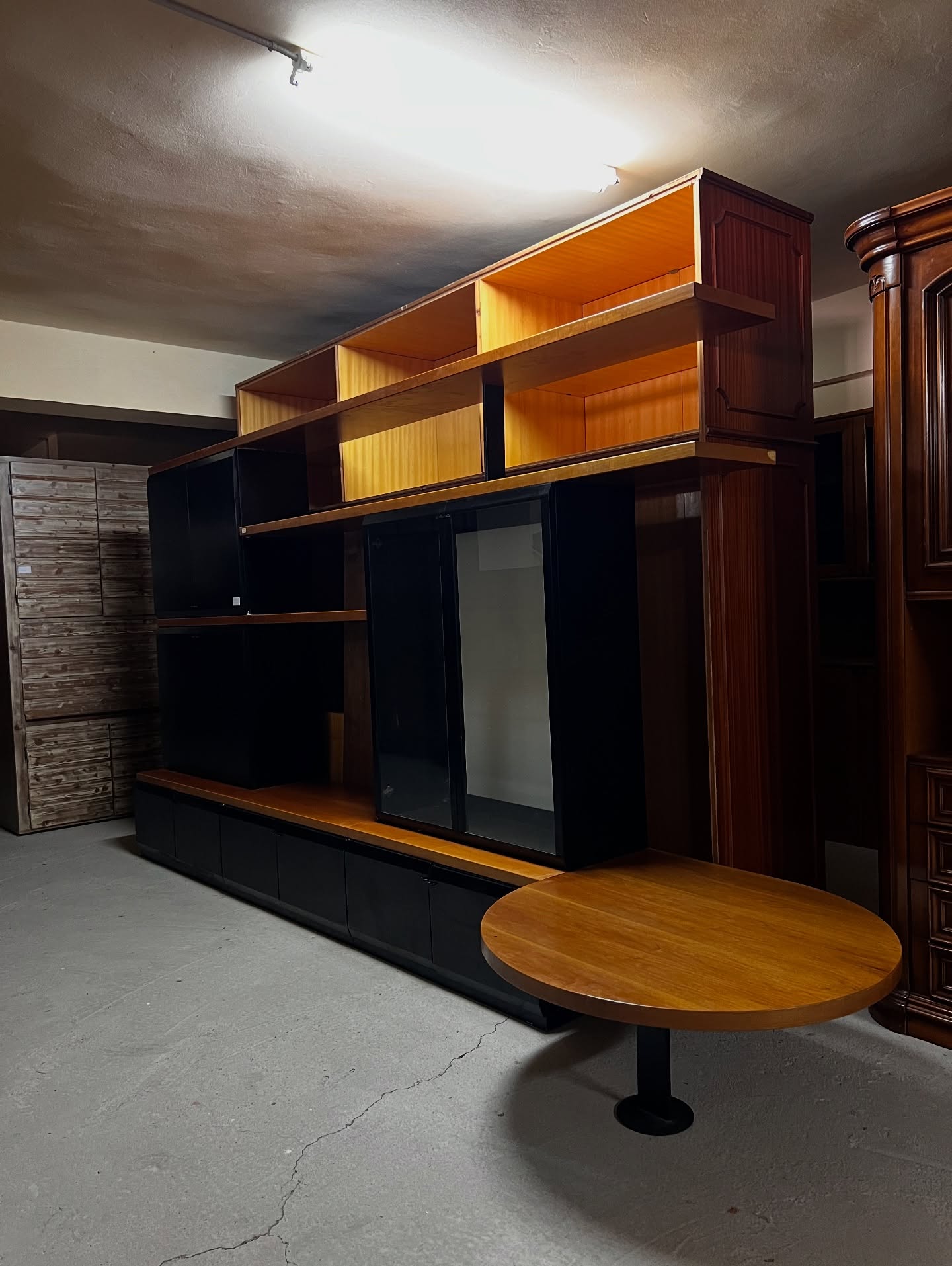 Mobilă living modulară cu masă integrată sh de calitate italiană S-3139