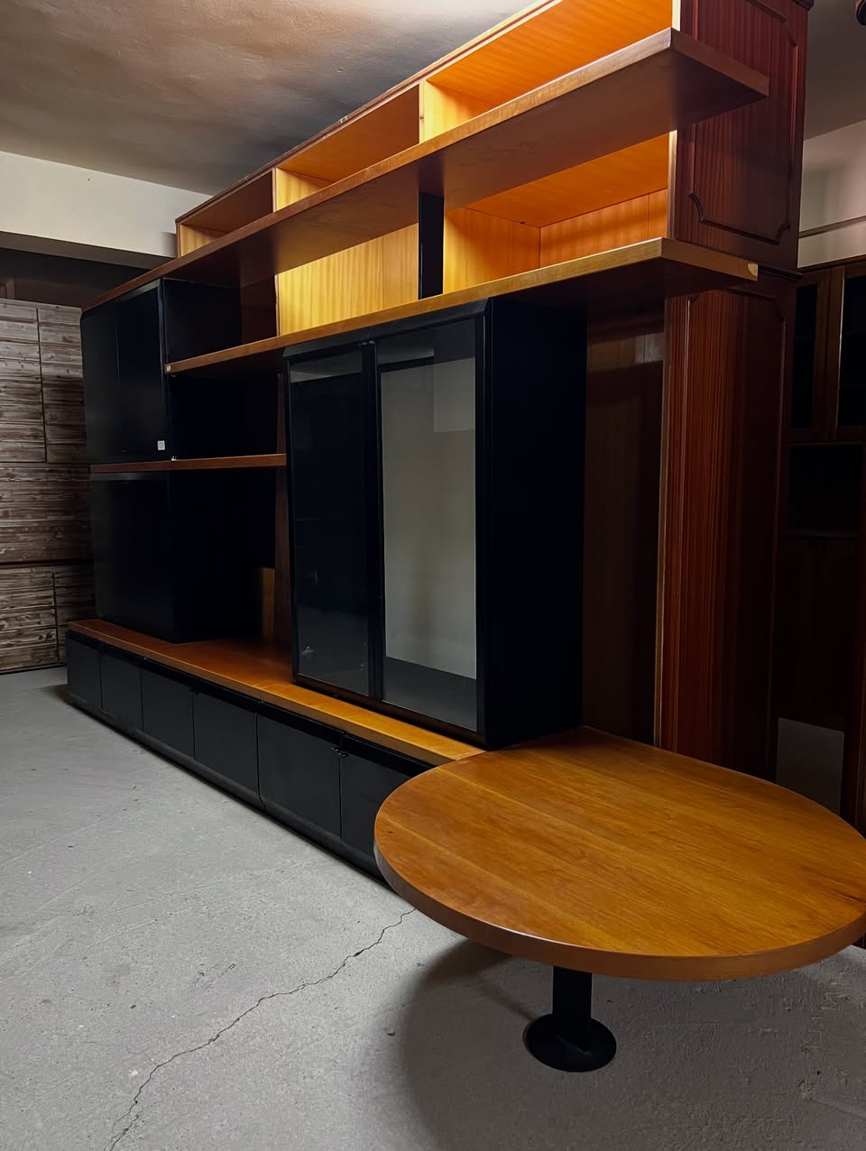 Mobilă living modulară cu masă integrată sh de calitate italiană S-3139 - imagine 3