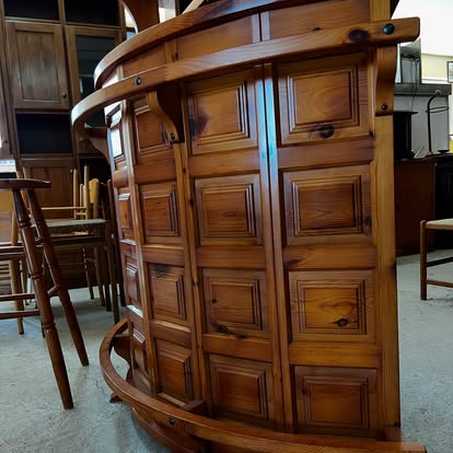 Bar vintage cu rafturi și 2 scaune S 3849 sh de calitate italiană - imagine 4