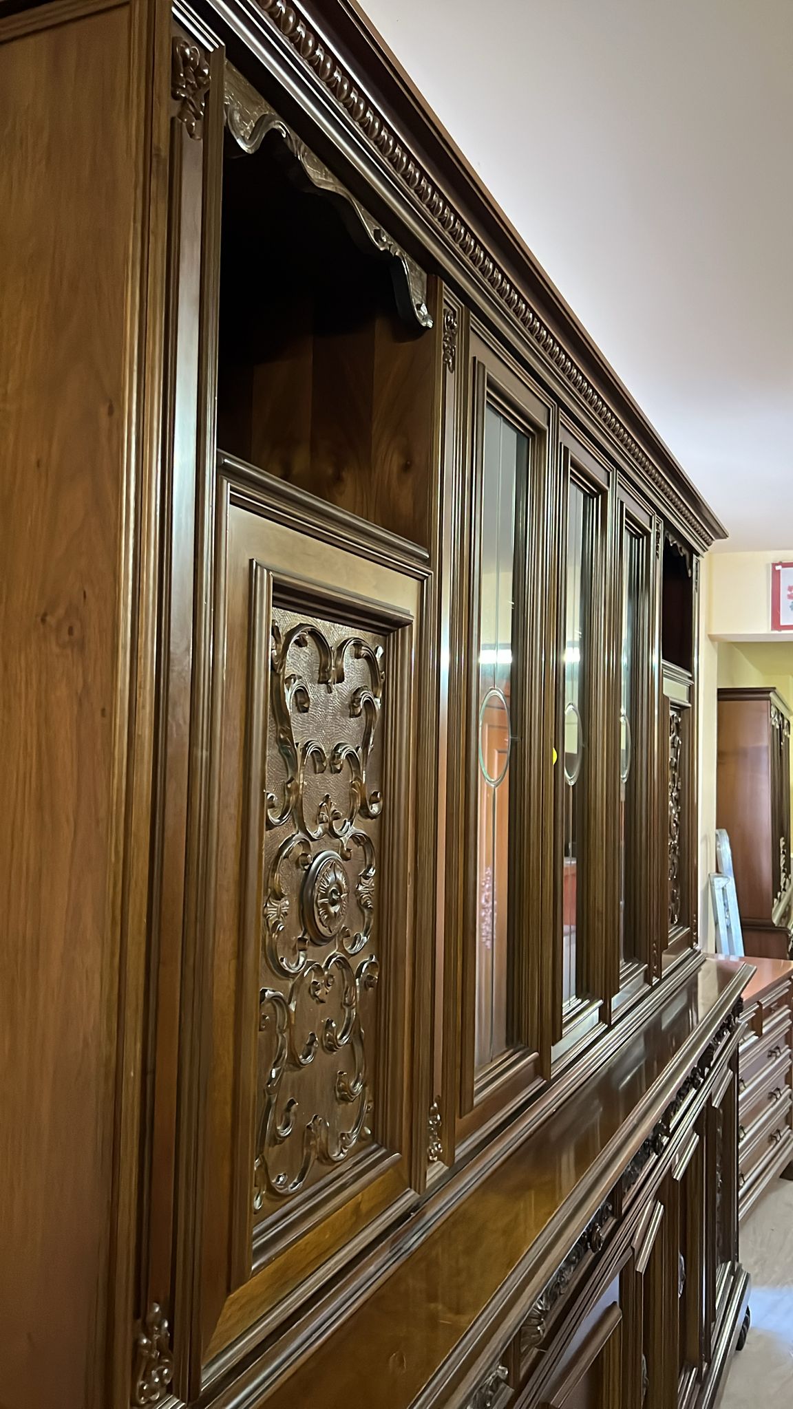 Vitrină din lemn masiv sh de calitate italiană S 4358 - imagine 2