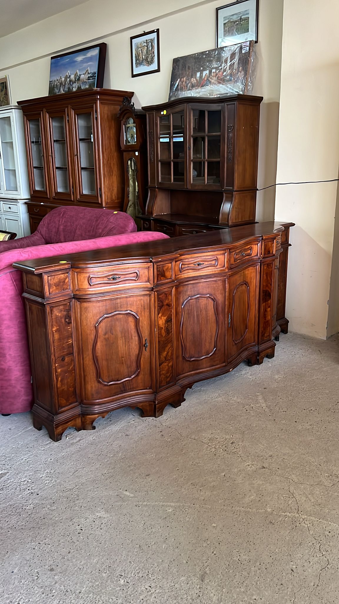 Bufet vintage din lemn masiv sh de calitate italiană S 4452