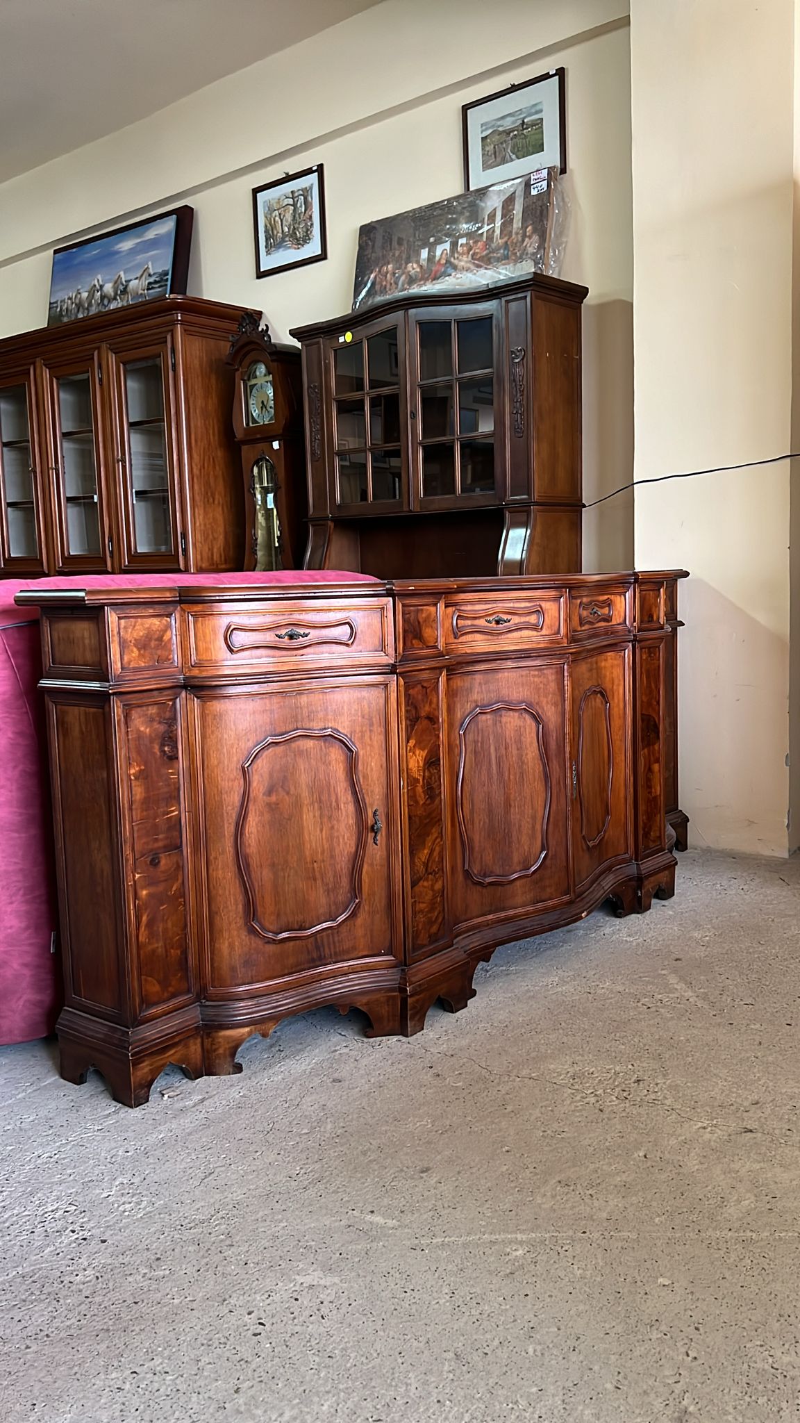 Bufet vintage din lemn masiv sh de calitate italiană S 4452 - imagine 4