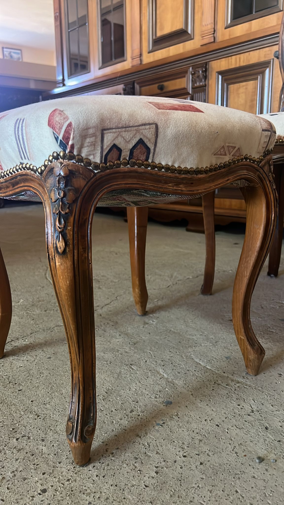 Scaun + taburet sh de calitate italiană S-4327 S-4328 - imagine 2