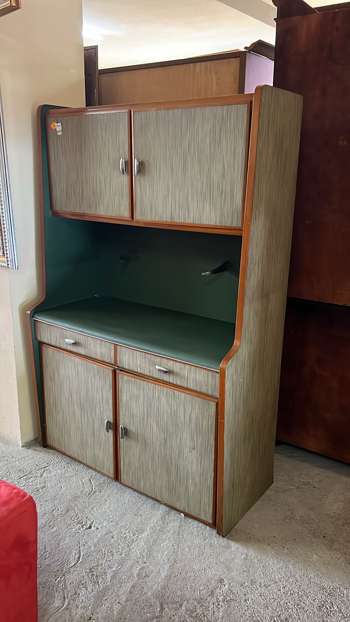 Dulap vintage gri-verde sh de calitate italiană S 4267