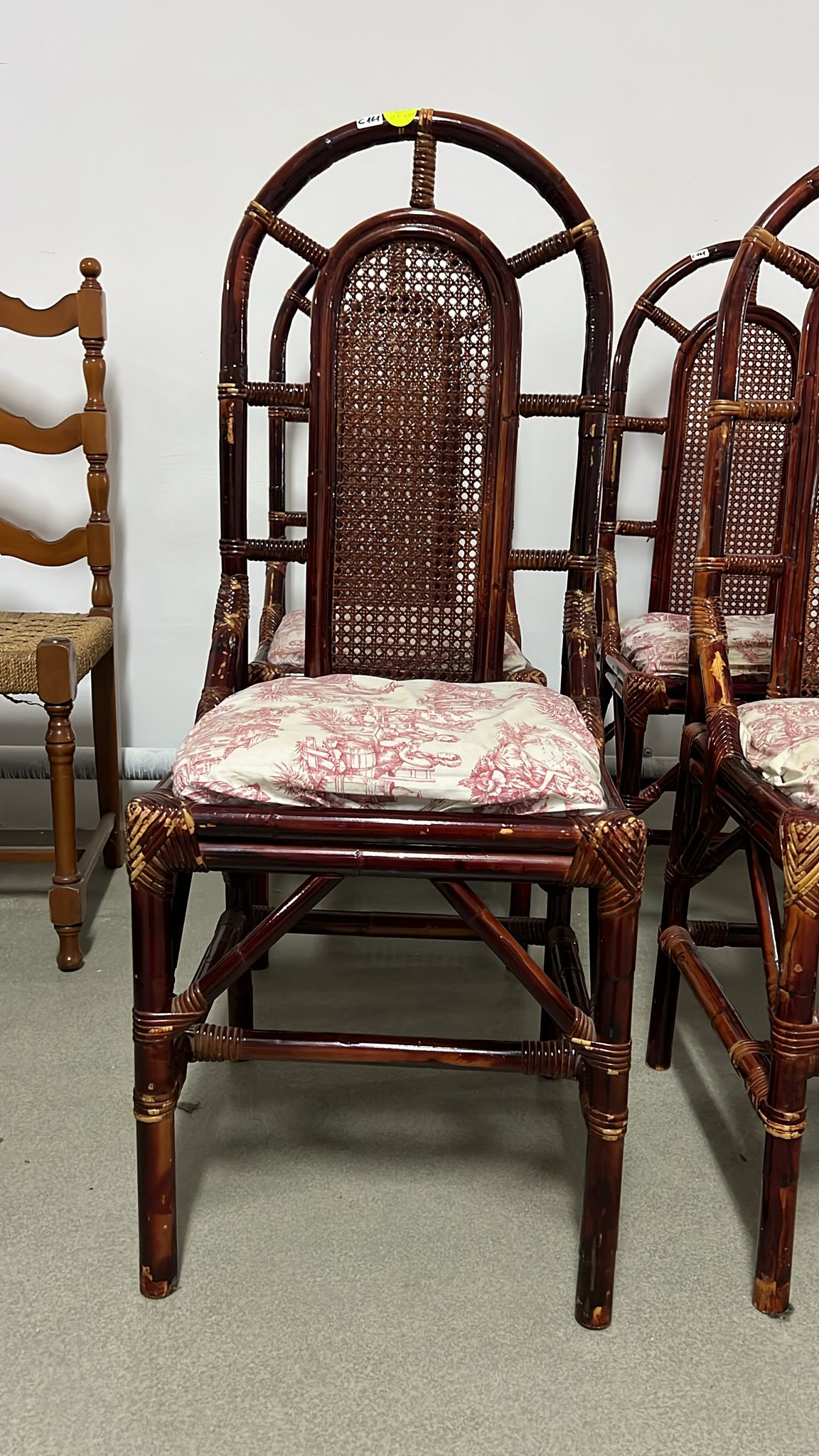 Set 4 scaune vintage sh de calitate italiana C 161 - imagine 3