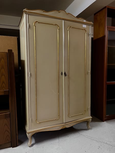 Șifonier vintage elegant cu detalii aurii sh de calitate italiană - imagine 4