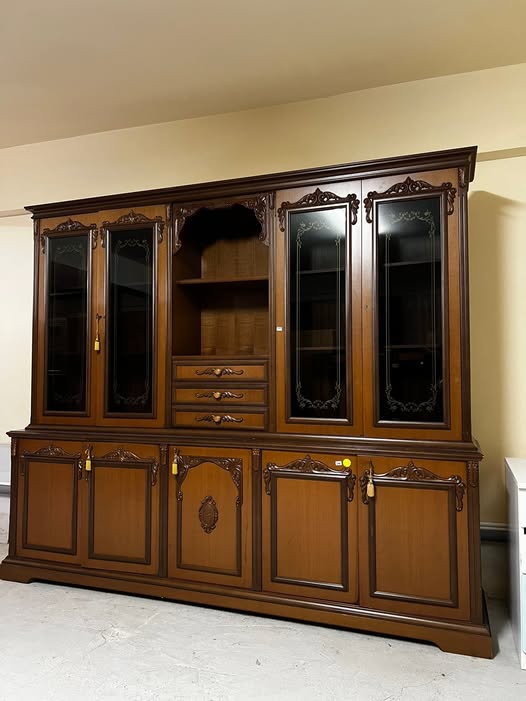 Bibliotecă elegantă vintage sh de calitate italiană