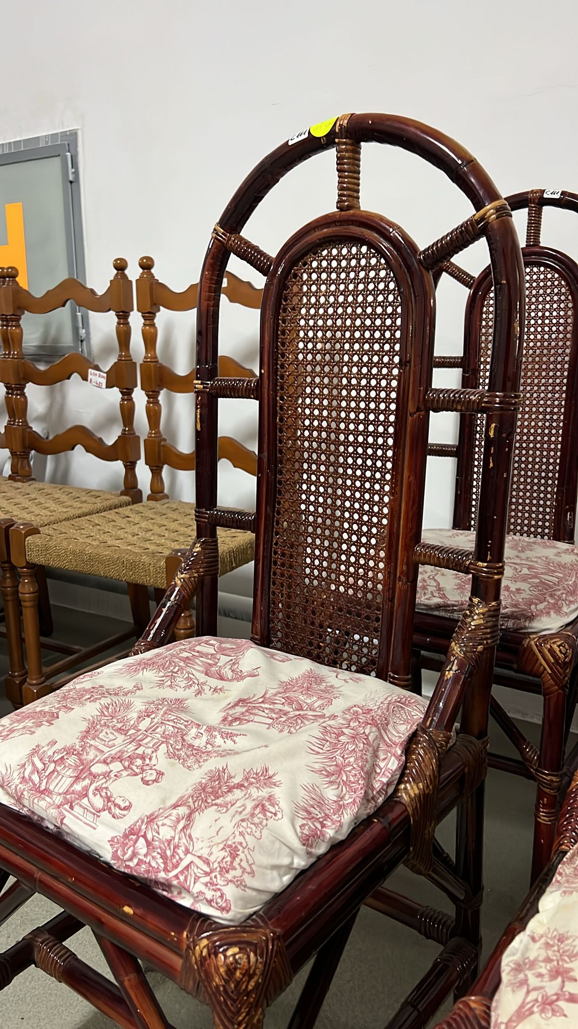 Set 4 scaune vintage sh de calitate italiana C 161 - imagine 2