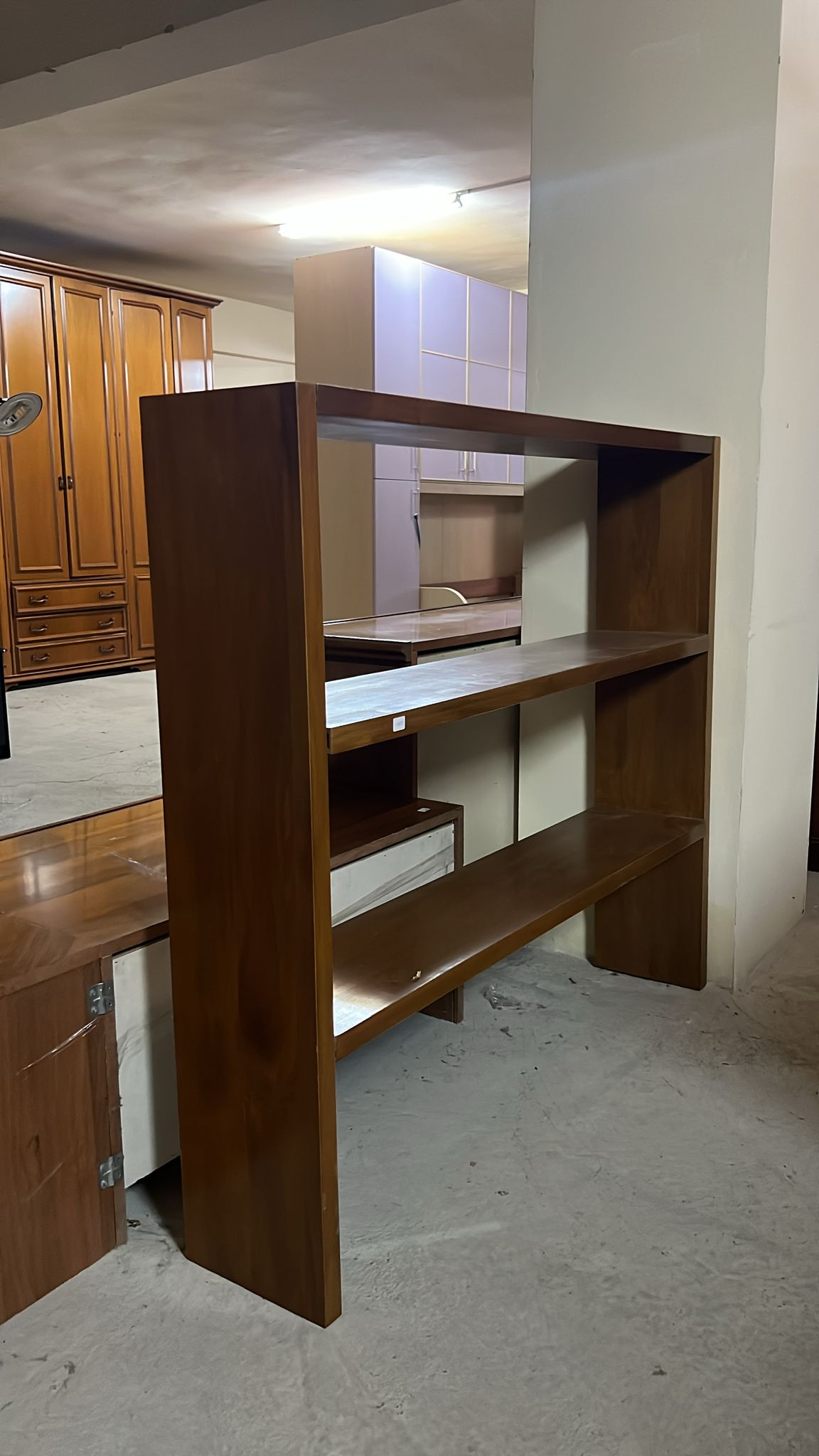 Birou cu bibliotecă din lemn sh de calitate italiană S 4551 - imagine 2