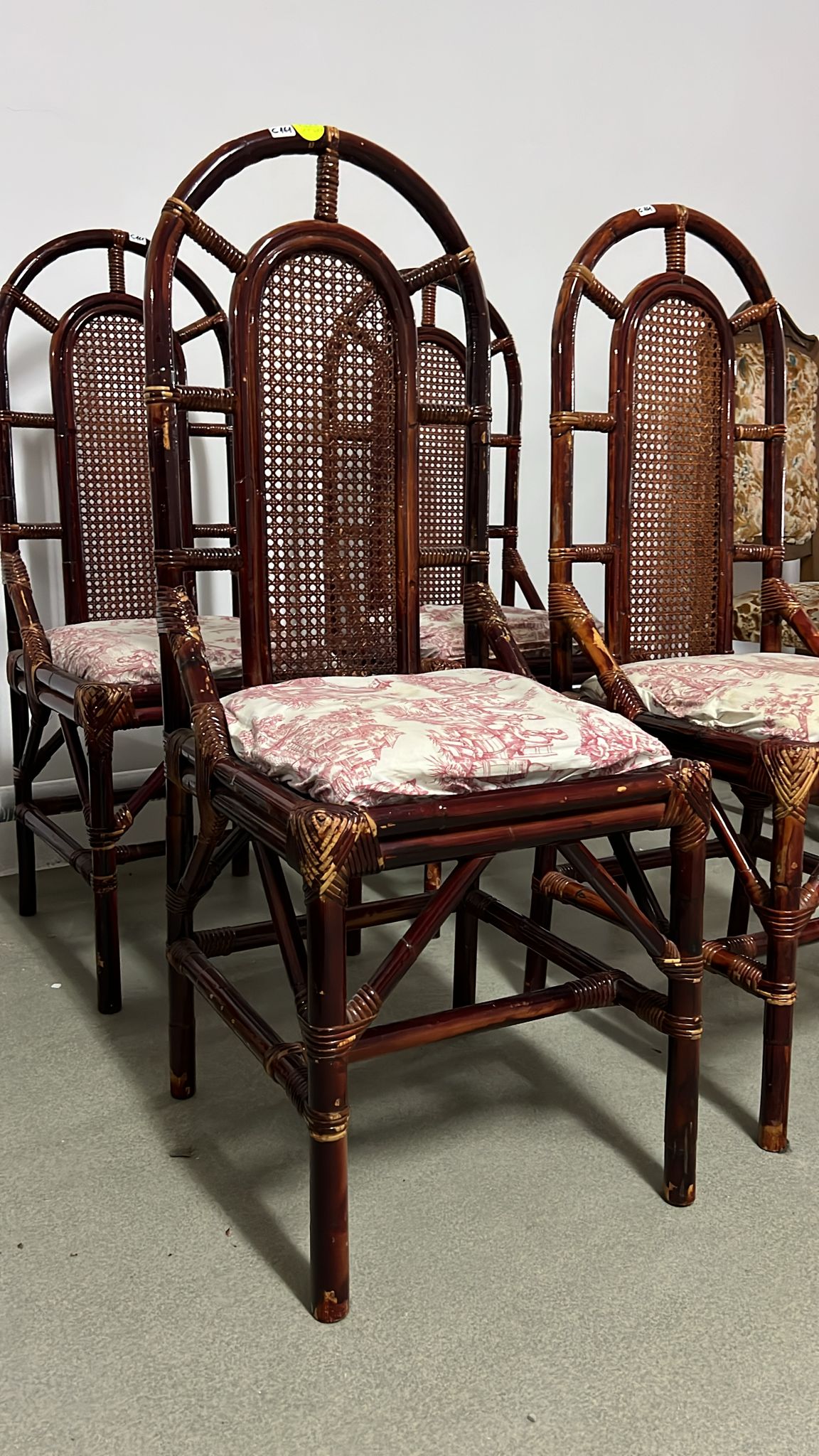 Set 4 scaune vintage sh de calitate italiana C 161 - imagine 4