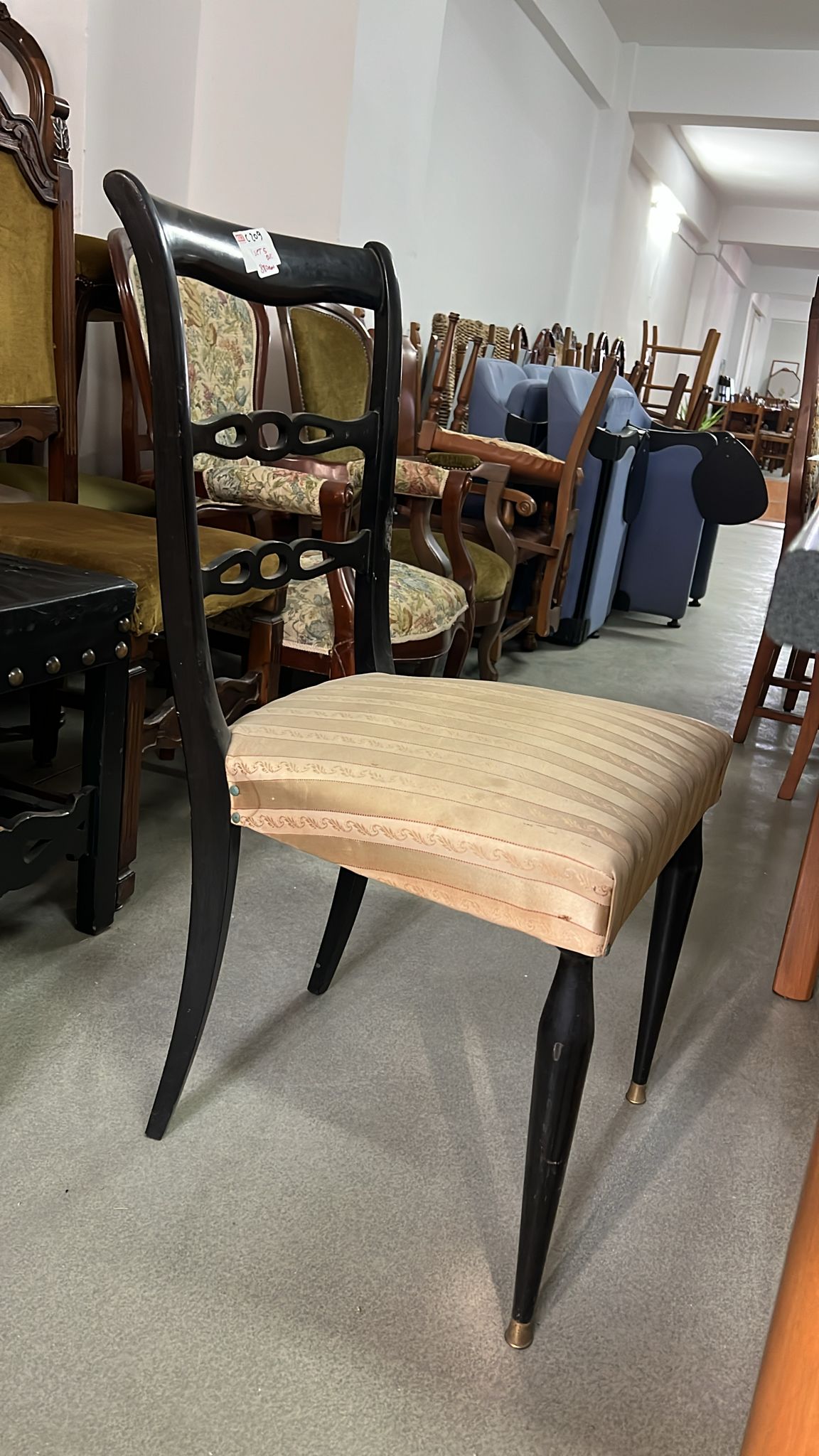 Set 5 scaune negre elegante sh de calitate italiană C 209