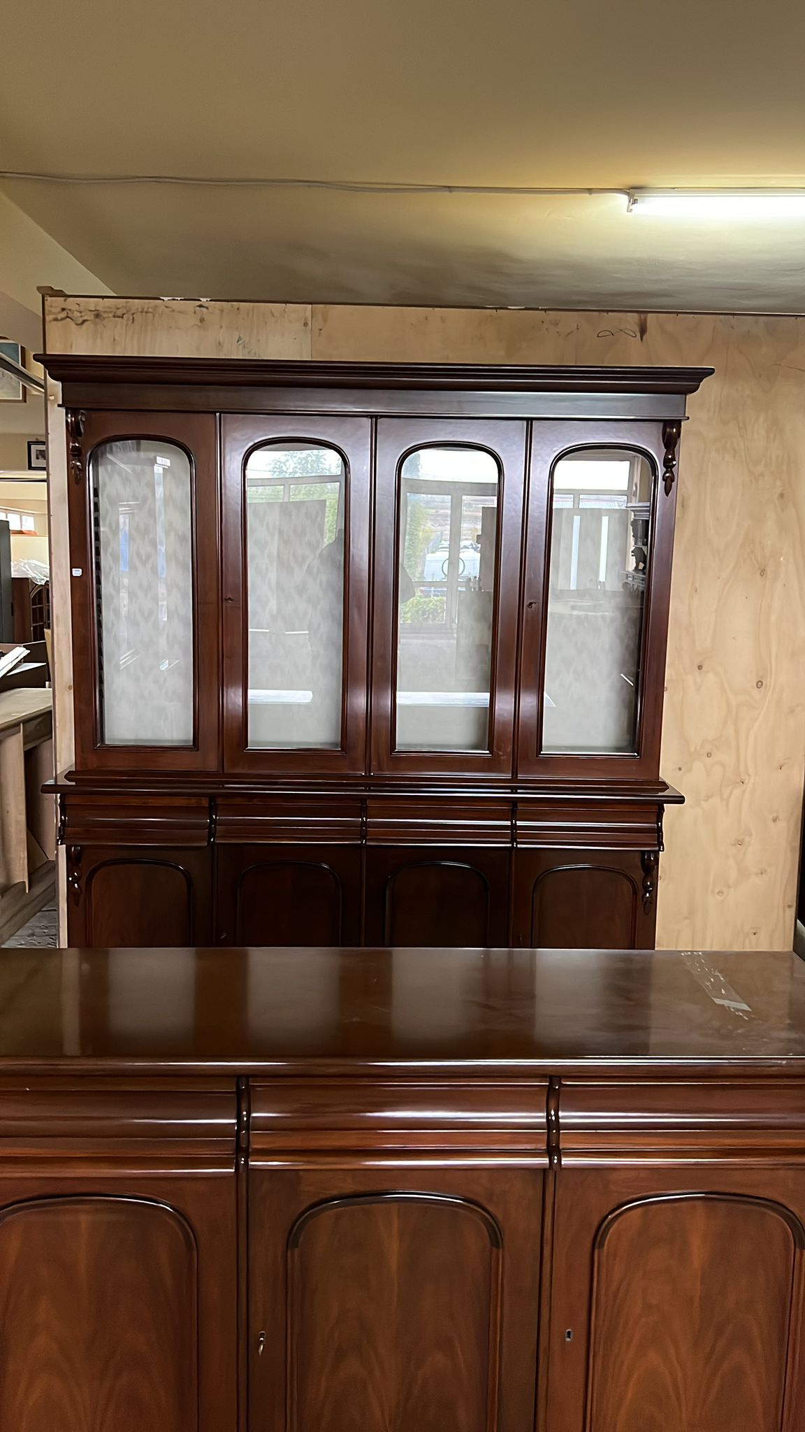 Vitrină mare din lemn sh de calitate italiană C 126 - imagine 3