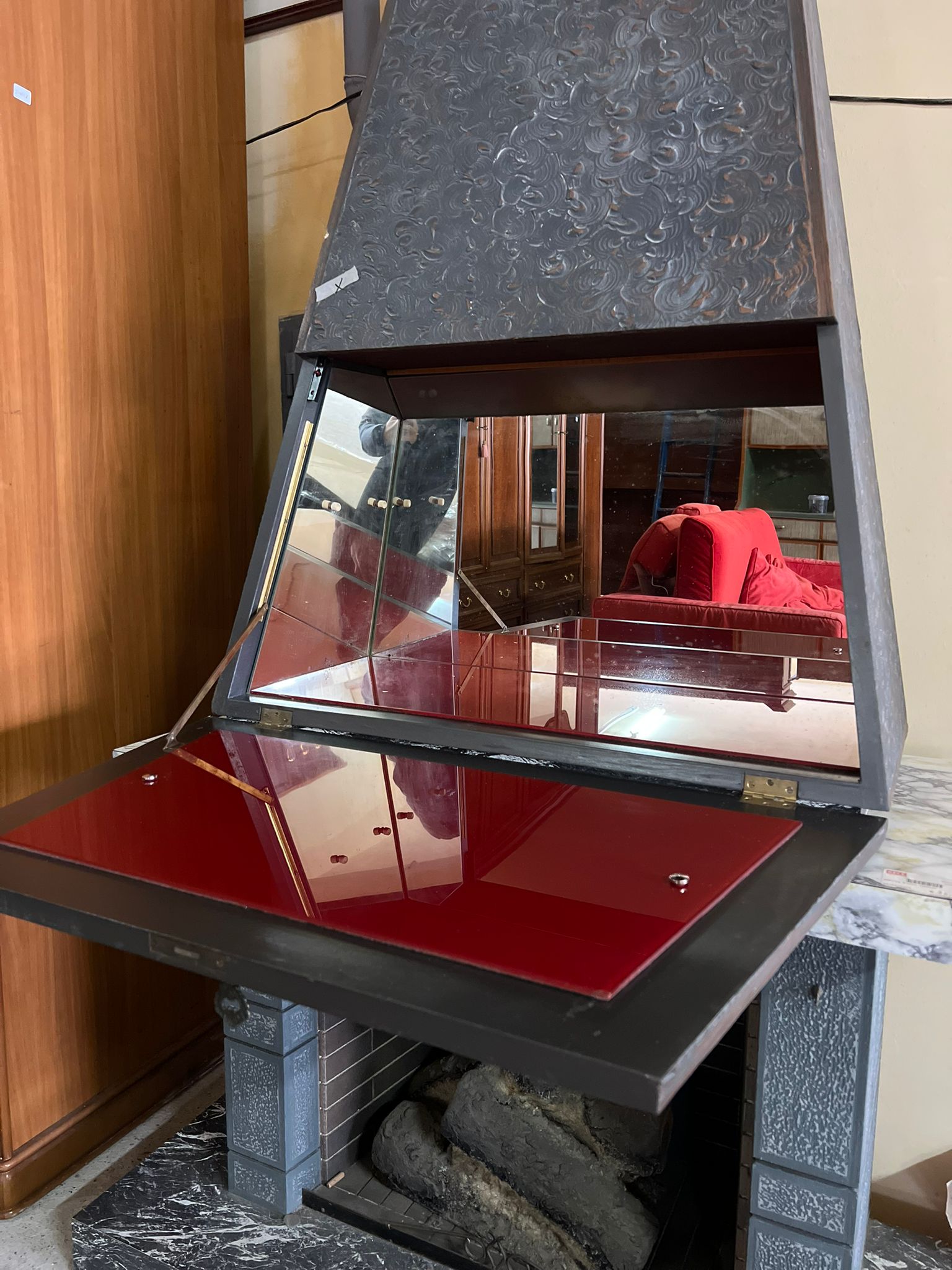 Șemineu decorativ vintage sh de calitate italiană C 239 - imagine 4