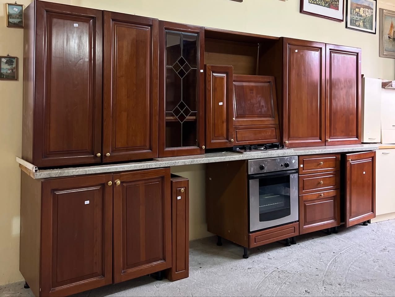 Bucătărie din lemn sh de calitate italiană S 4791 – 350 cm - imagine 4