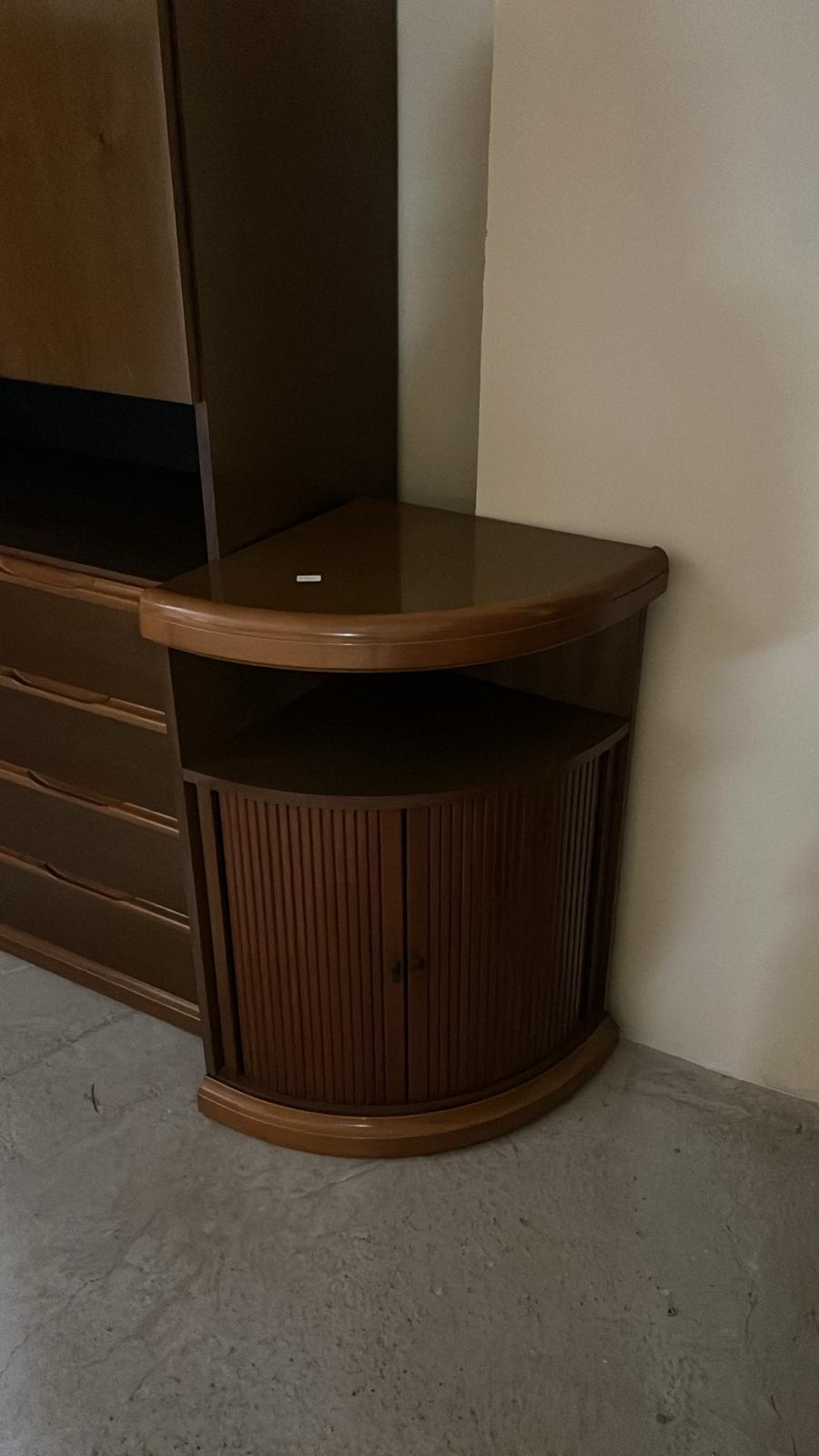 Bibliotecă colț vintage sh de calitate italiană S 4720 - imagine 2