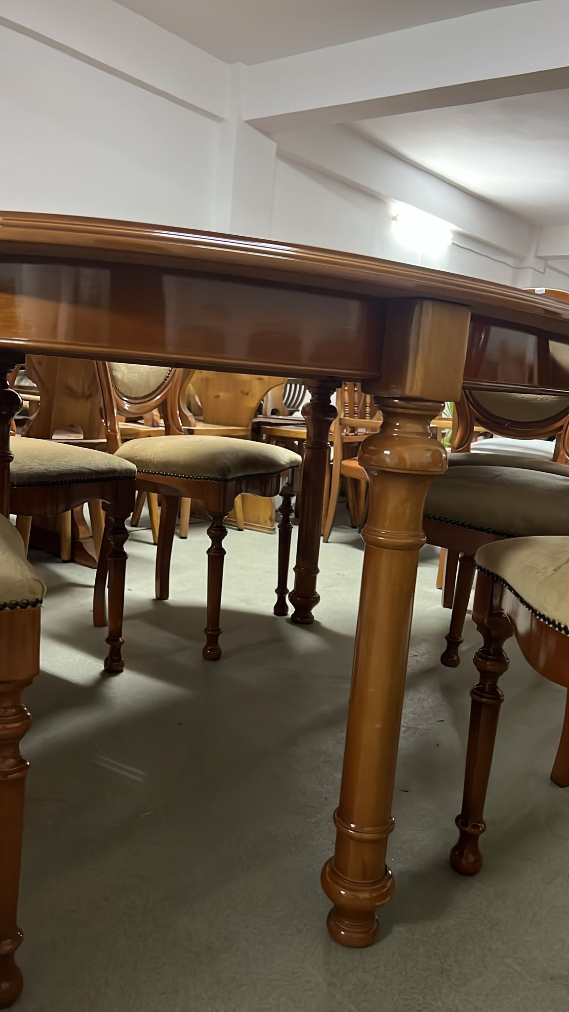 Set masă ovală cu 6 scaune sh de calitate italiană S 4727 - imagine 3