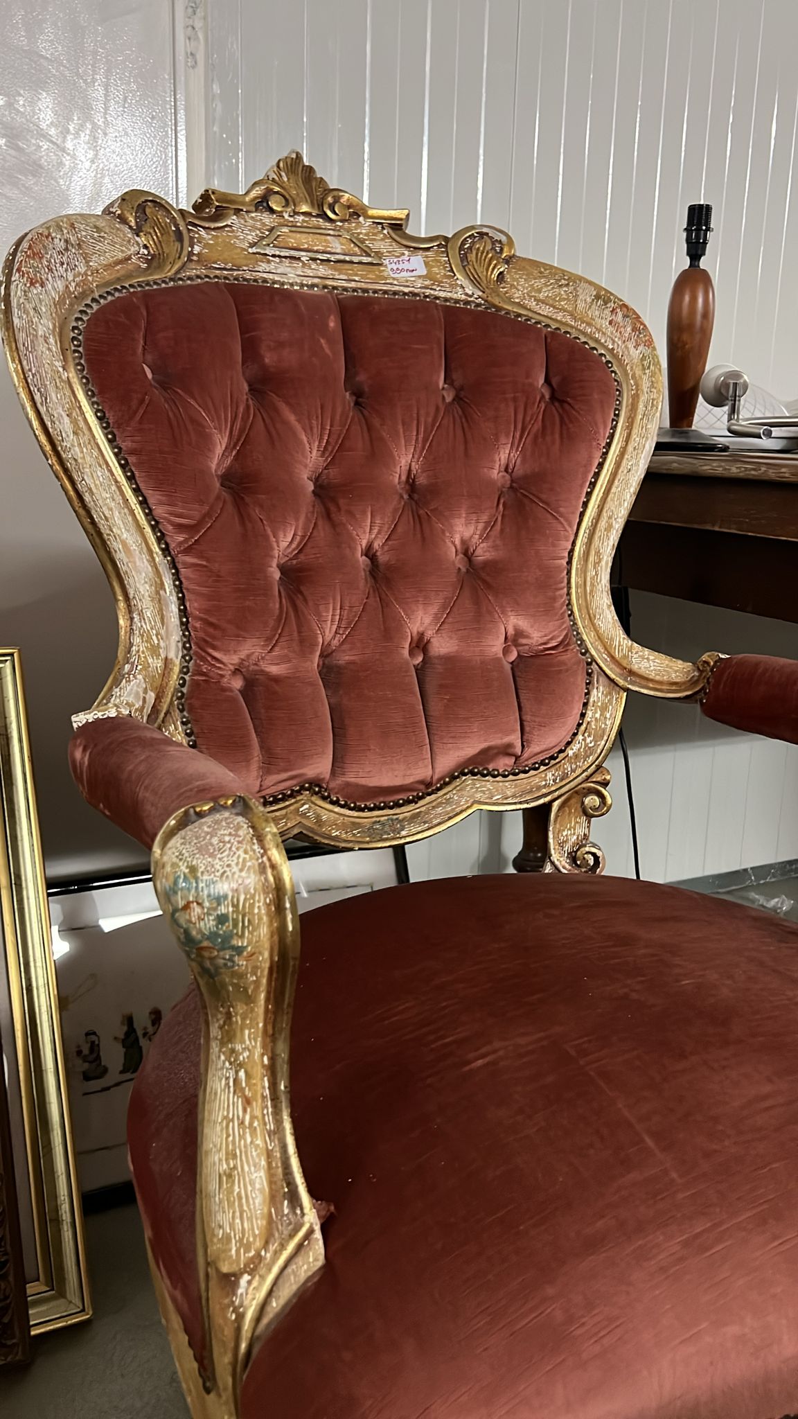 Fotoliu vintage baroc sh de calitate italiană S 4351 - imagine 4