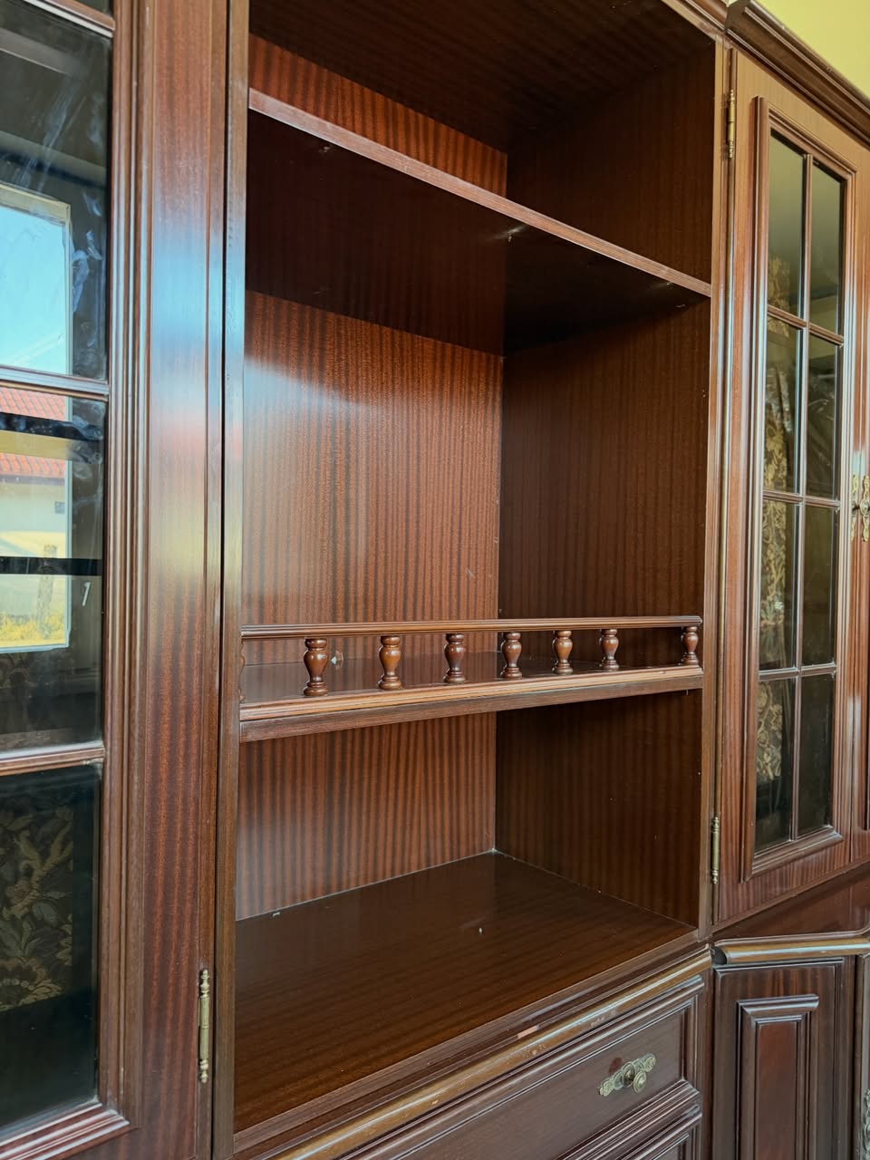 Bibliotecă living din lemn masiv sh de calitate italiană S 4882 - imagine 2