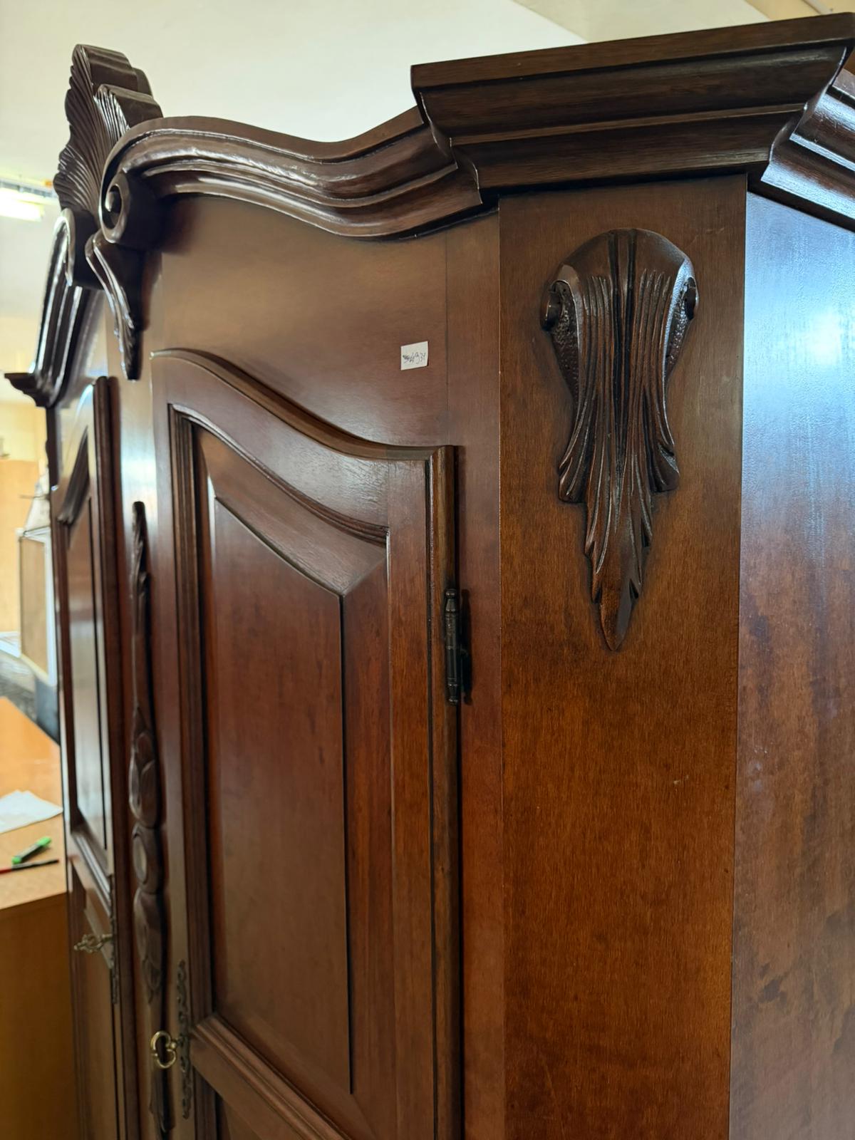 Dulap din lemn masiv sculptat stil clasic sh de calitate italiană S 4931 - imagine 3