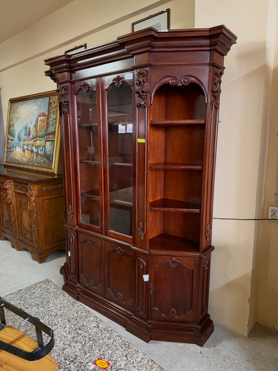Vitrină din lemn masiv SH de calitate italiană – Cod 64/u