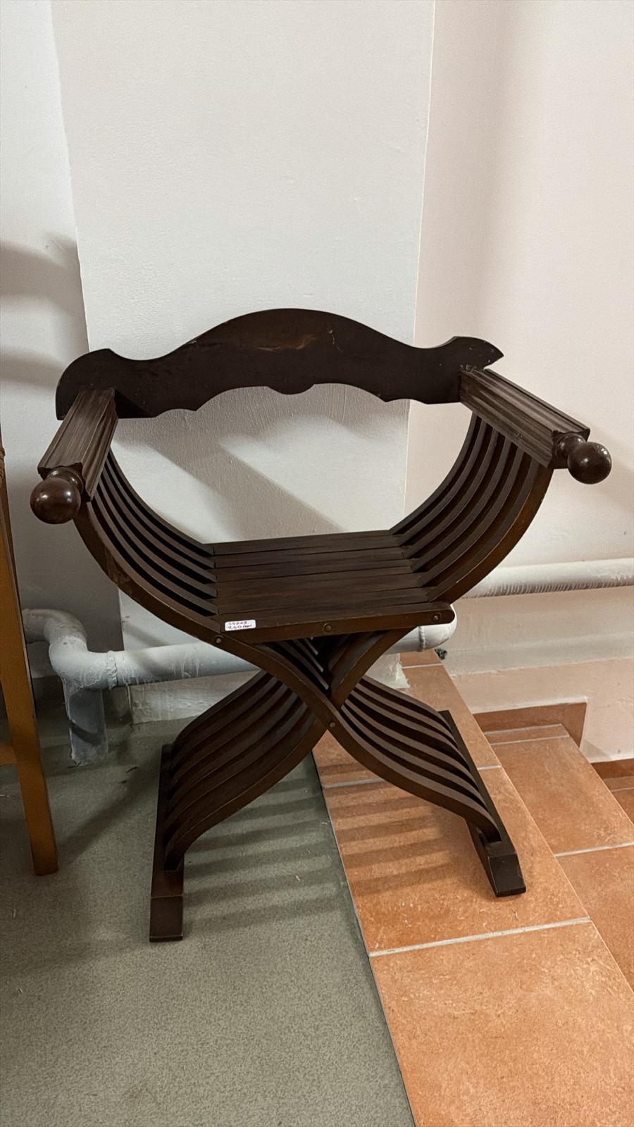 Scaun decorativ din lemn masiv sh de calitate italiană S 4763