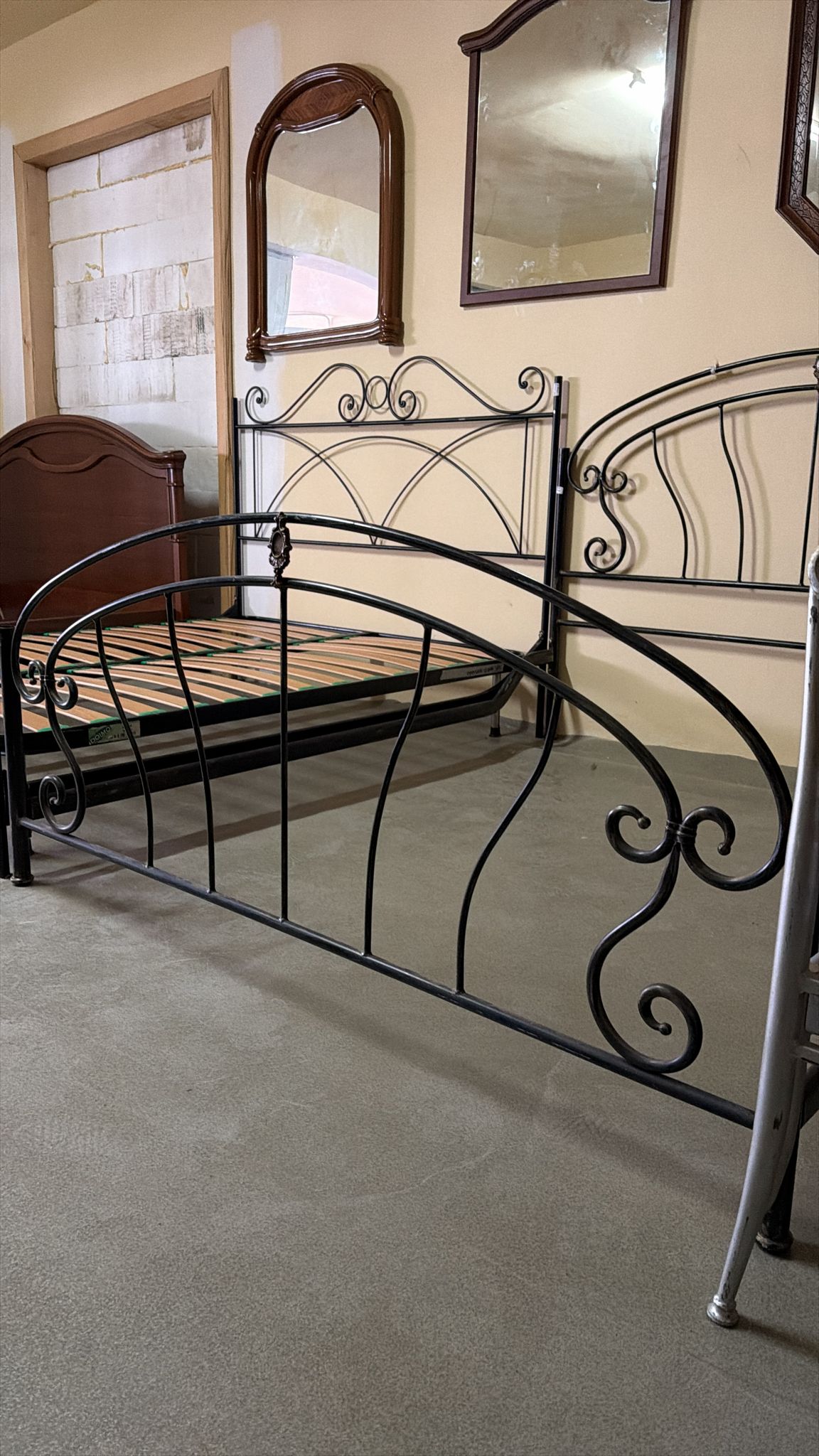 Pat din fier forjat 160x200 S 3937 - imagine 3