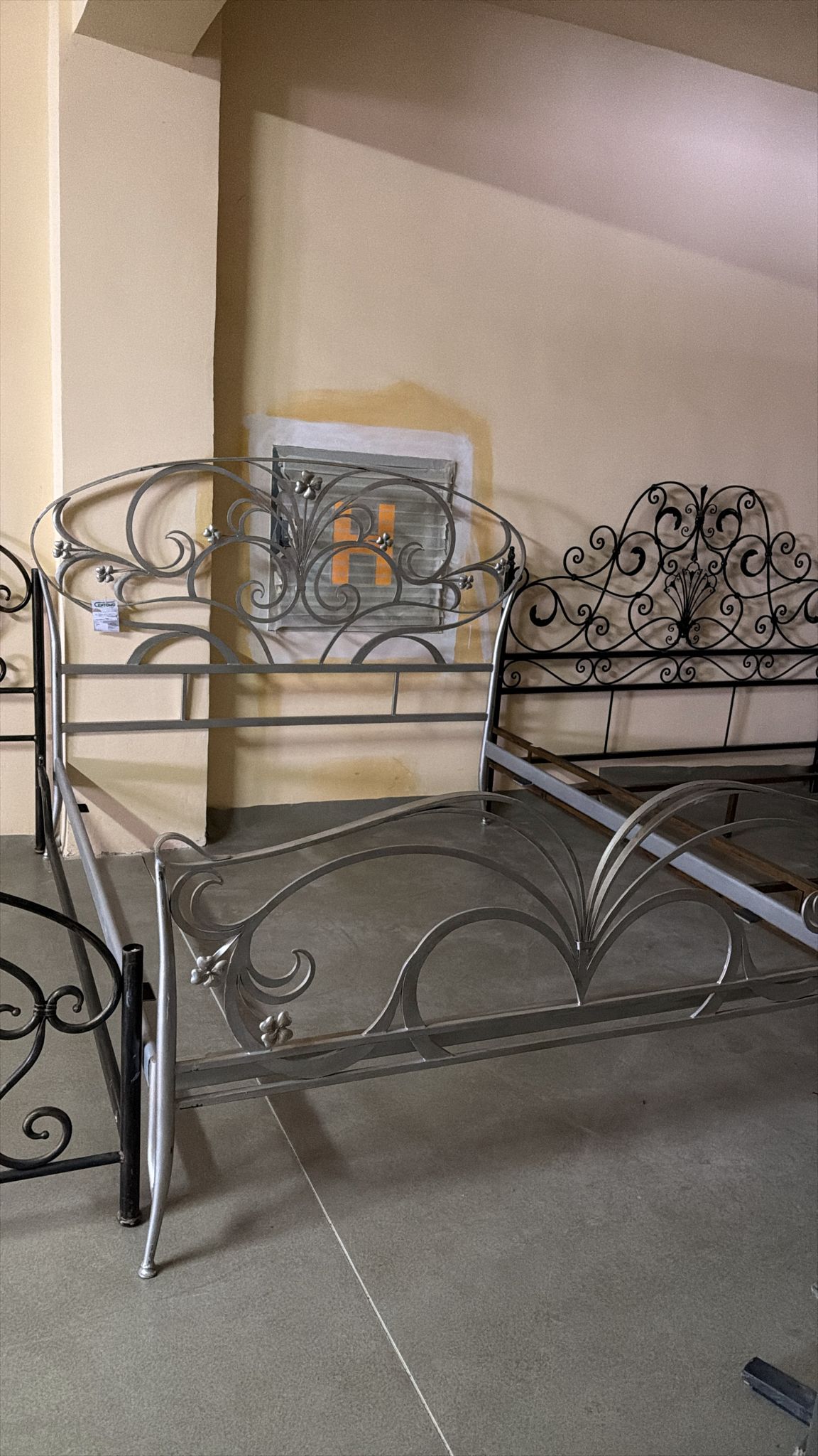 Pat din fier forjat 160x200 de calitate italiană S 3937