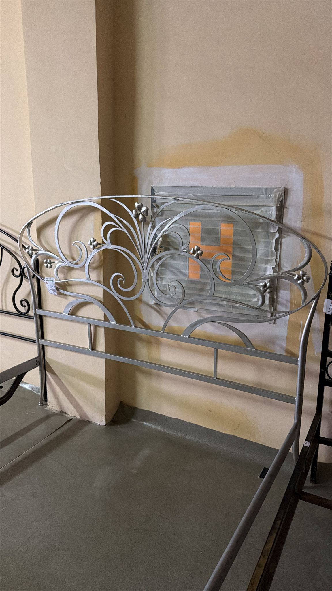 Pat din fier forjat 160x200 de calitate italiană S 3937 - imagine 3