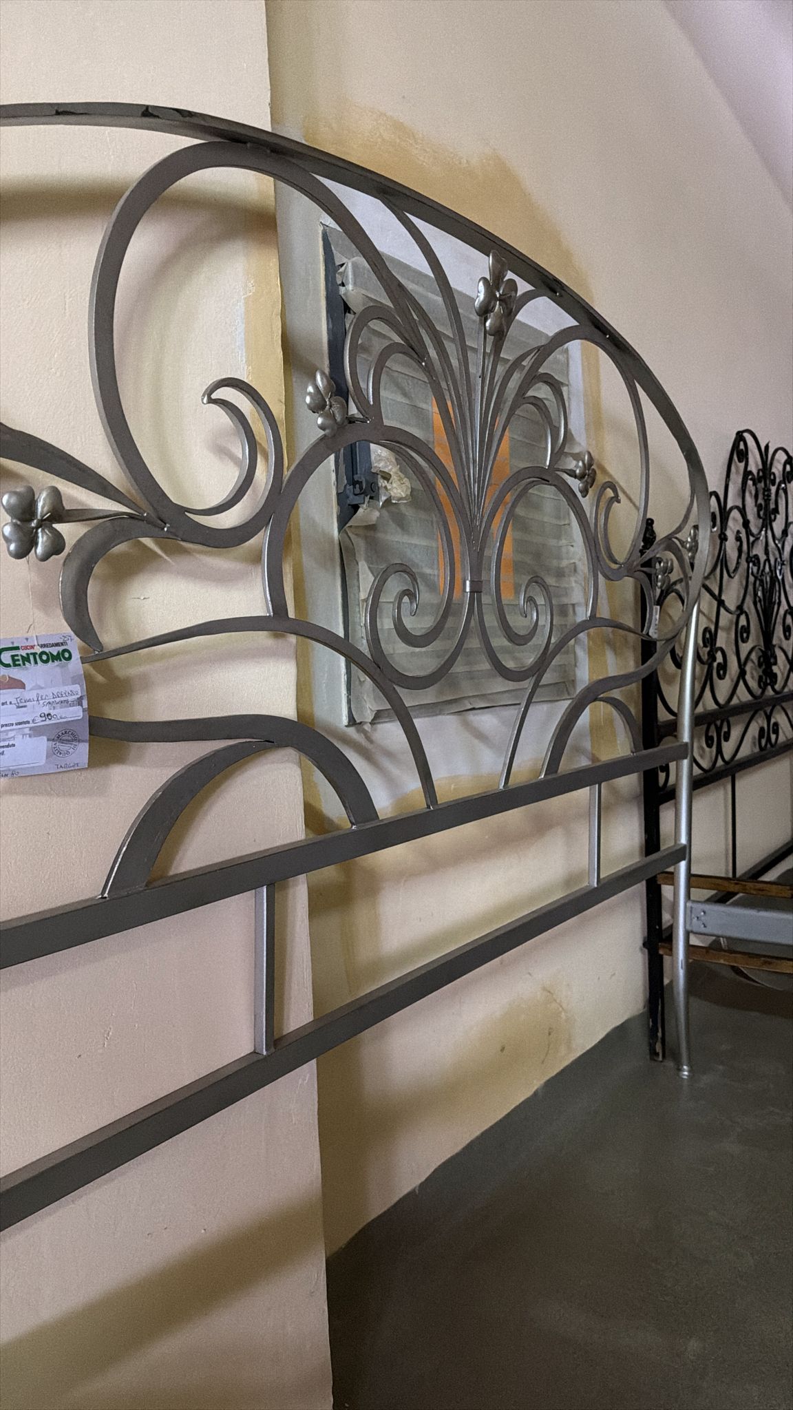 Pat din fier forjat 160x200 de calitate italiană S 3937 - imagine 2