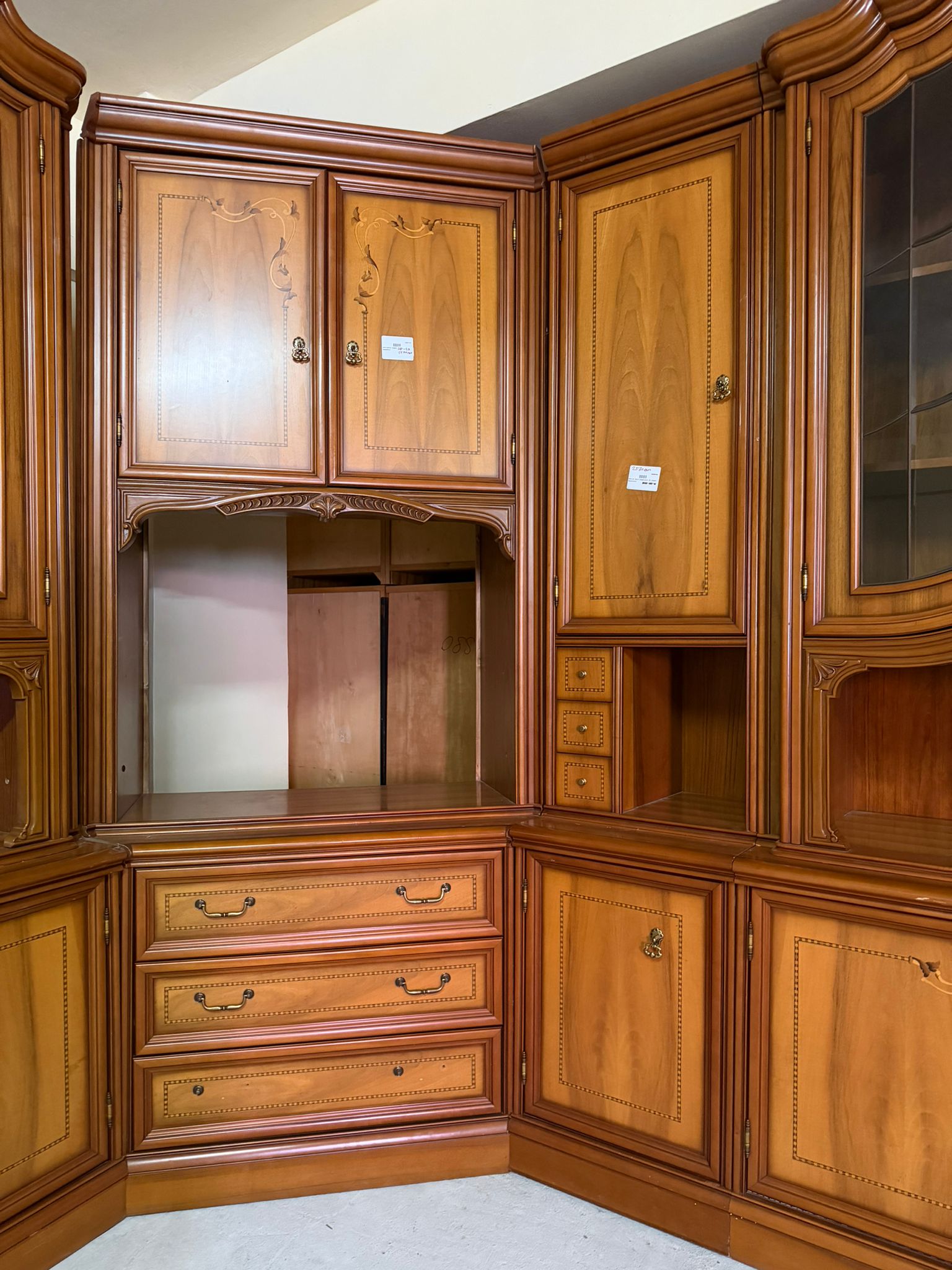 Mobilier living colț din lemn sh de calitate italiană Ad-49 - imagine 6