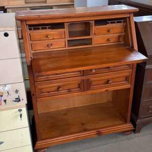Comoda birou vintage din lemn sh de calitate italiana cu sertare S-4832