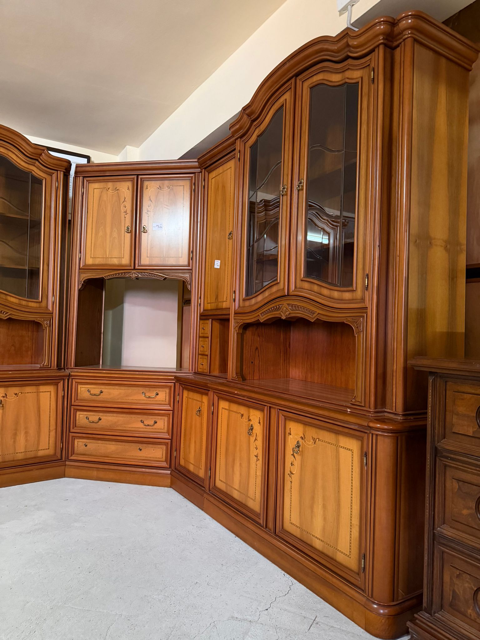 Mobilier living colț din lemn sh de calitate italiană Ad-49 - imagine 2