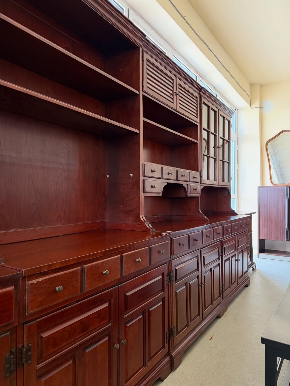 Bibliotecă living modulară din lemn masiv sh de calitate italiana AD-64 - imagine 4